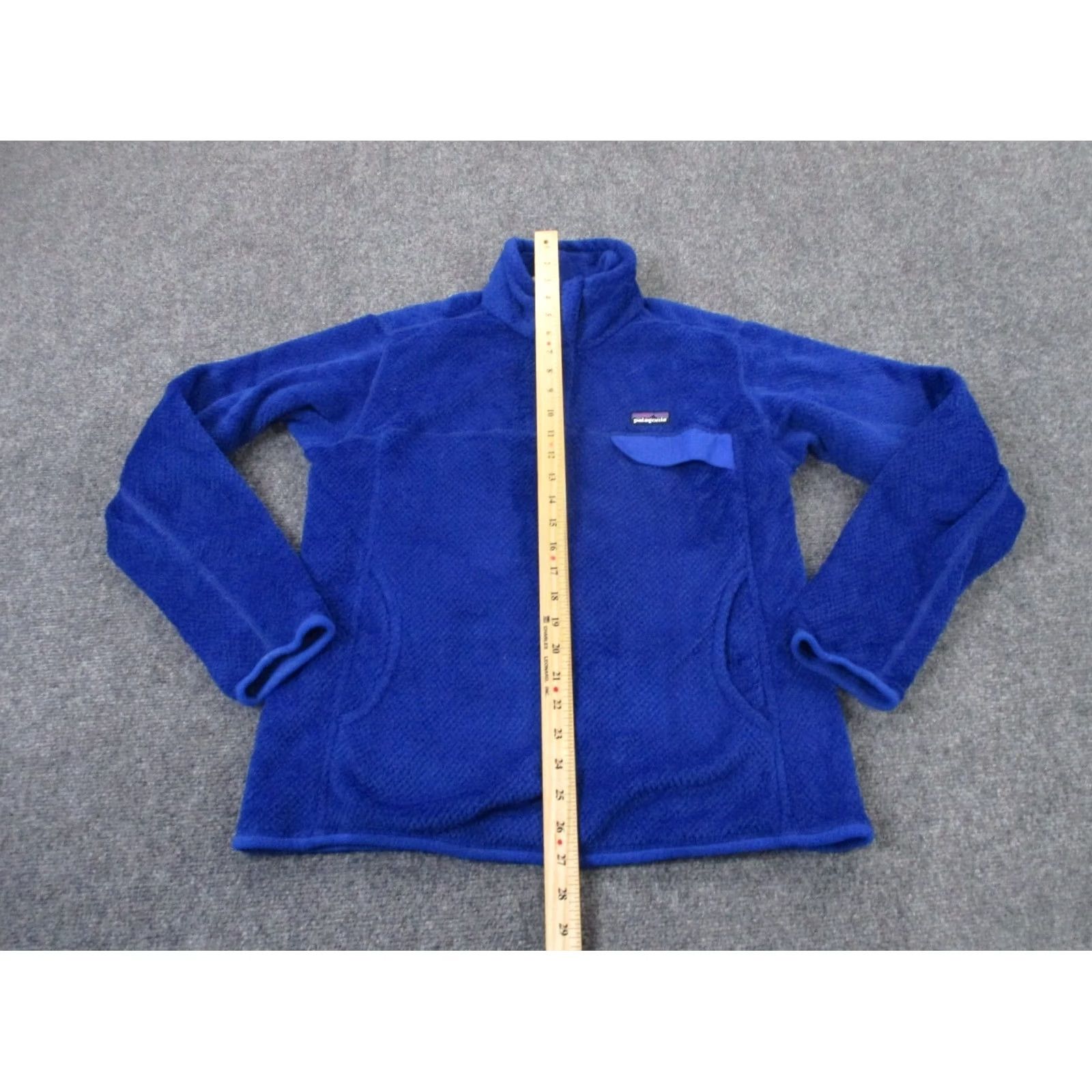 Patagonia Patagonia Jacket Women M Blue Snap Fleece Windproof Thermal Pockets - Basic Jacket - Regular XS? Size M / US 6-8 / IT 42-44 - 3 Thumbnail