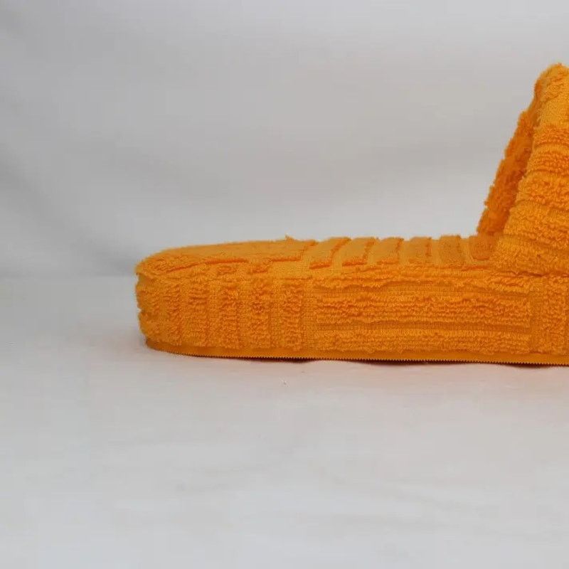 Bottega Veneta o1rshd1 Geometric Sponge Resort Sandal in Tangerine Size US 9 / EU 42 - 5 Thumbnail