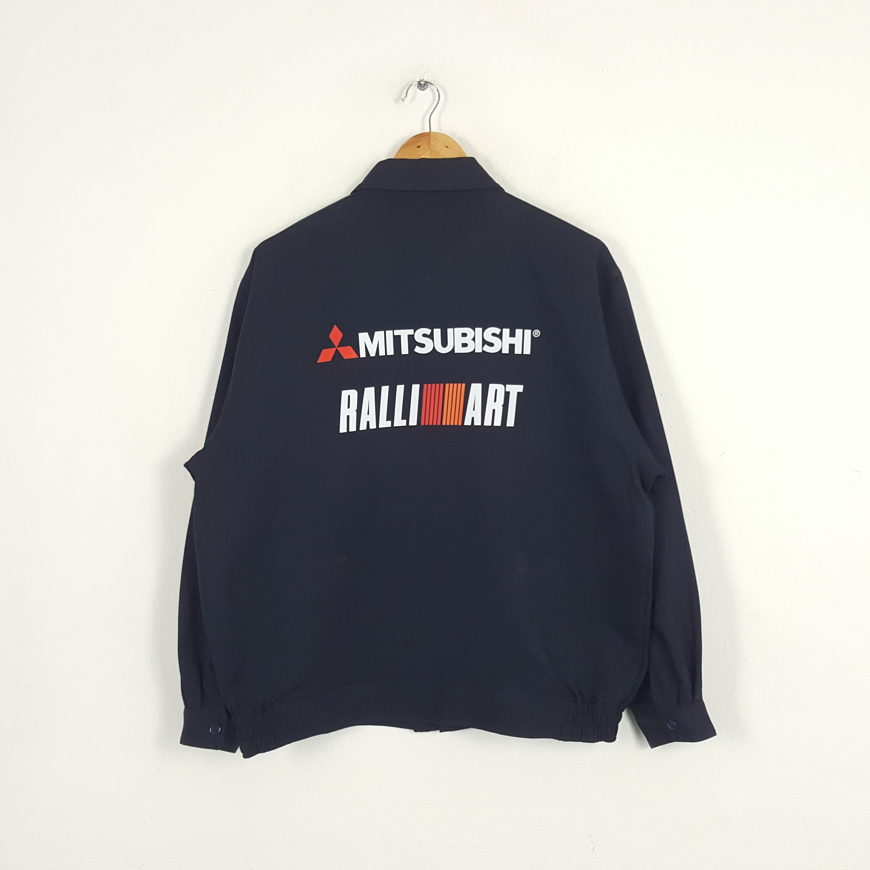 Japanese Brand × Vintage Vintage Mitsubishi Ralli Art Japanese Racing Custom Jacket Size US L / EU 52-54 / 3 - 1 Thumbnail