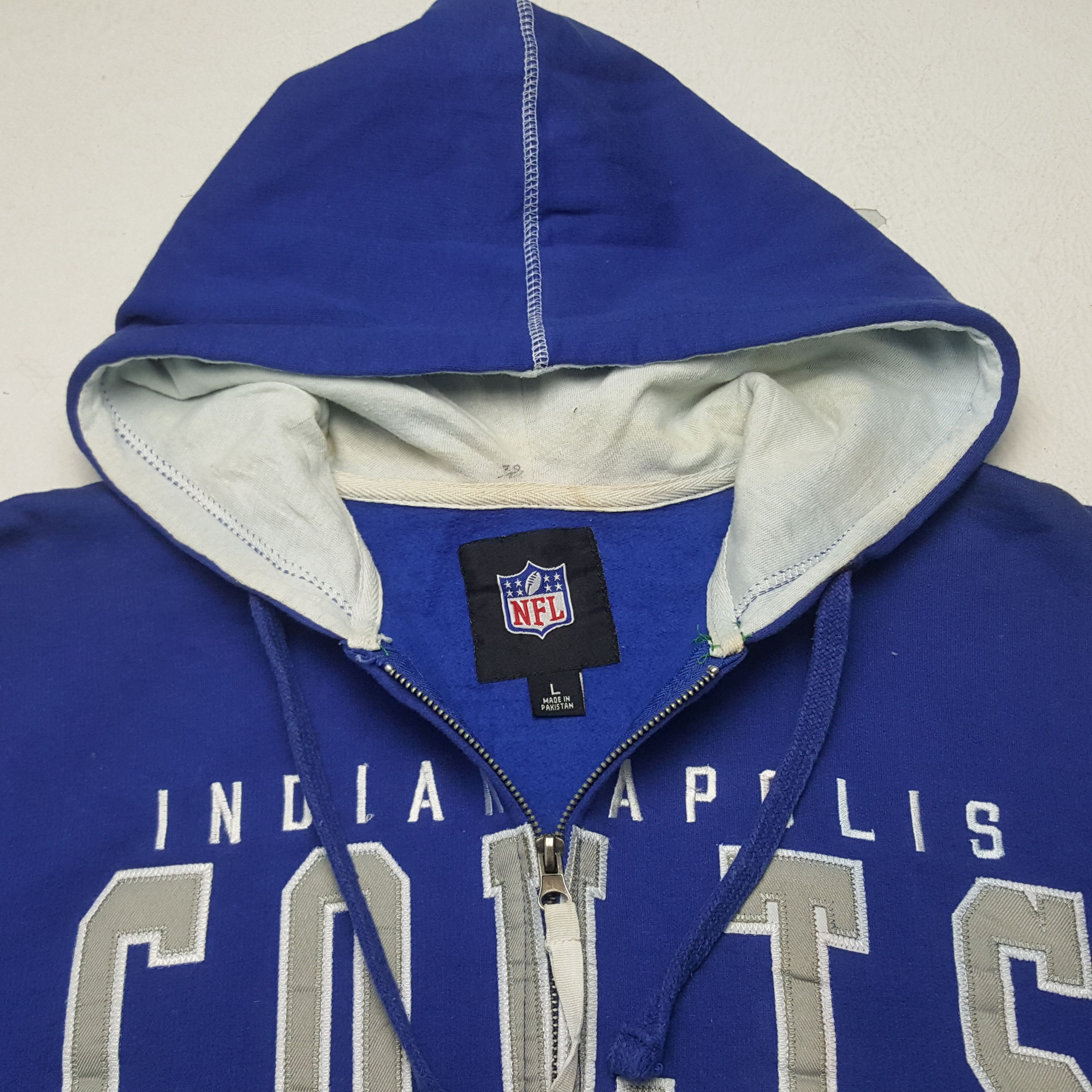NFL × Vintage Vintage India Apolis COLTS American Football Team Hoodies Size US L / EU 52-54 / 3 - 4 Thumbnail