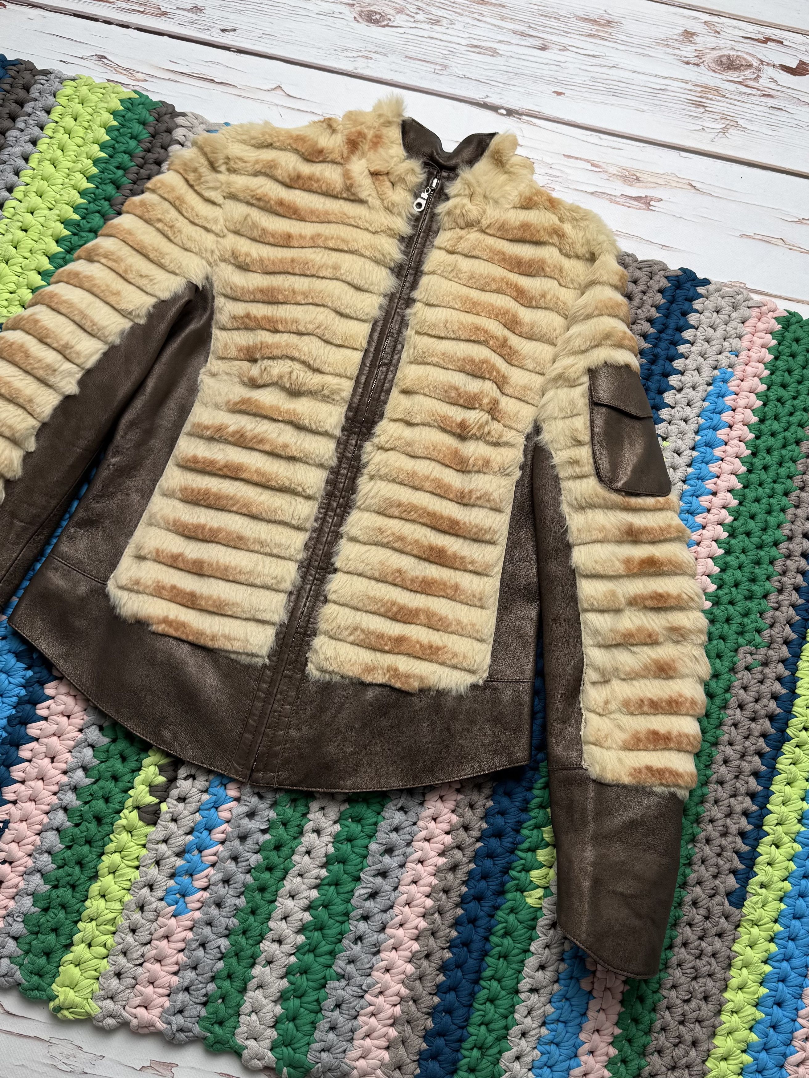 Japanese Brand 90's Cropped Leather Jacket With Real Fur (V2)(D15)(D10) Size S / US 4 / IT 40 - 3 Thumbnail