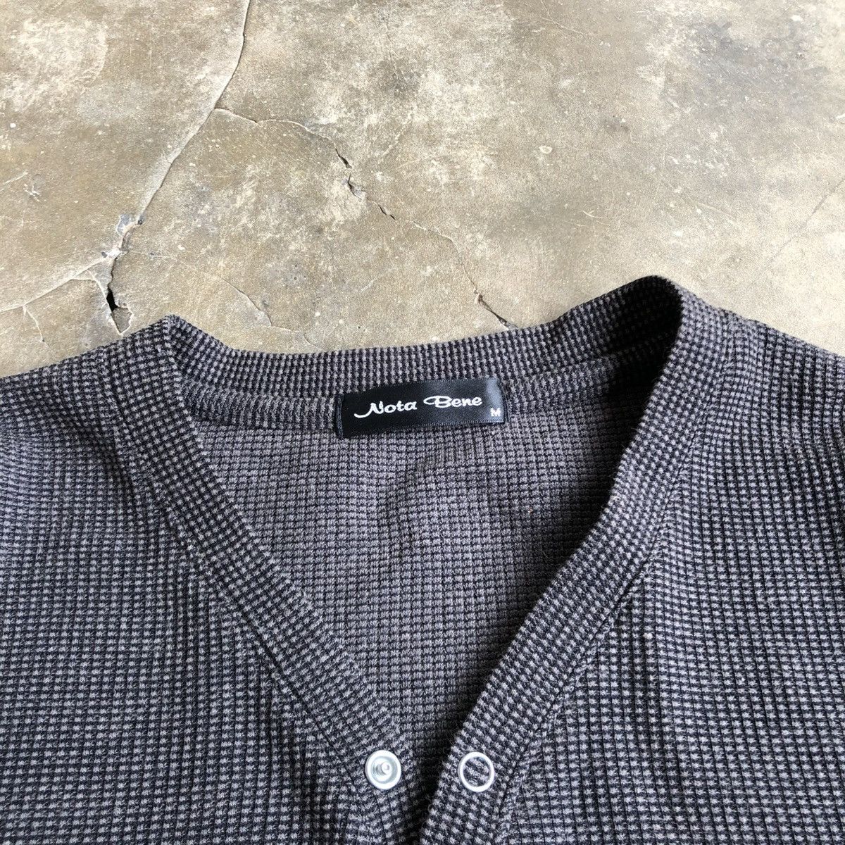If Six Was Nine 2000s Nota Bene Halfbutton Longslevee Thermal Waffle Lgb Size US M / EU 48-50 / 2 - 12 Thumbnail