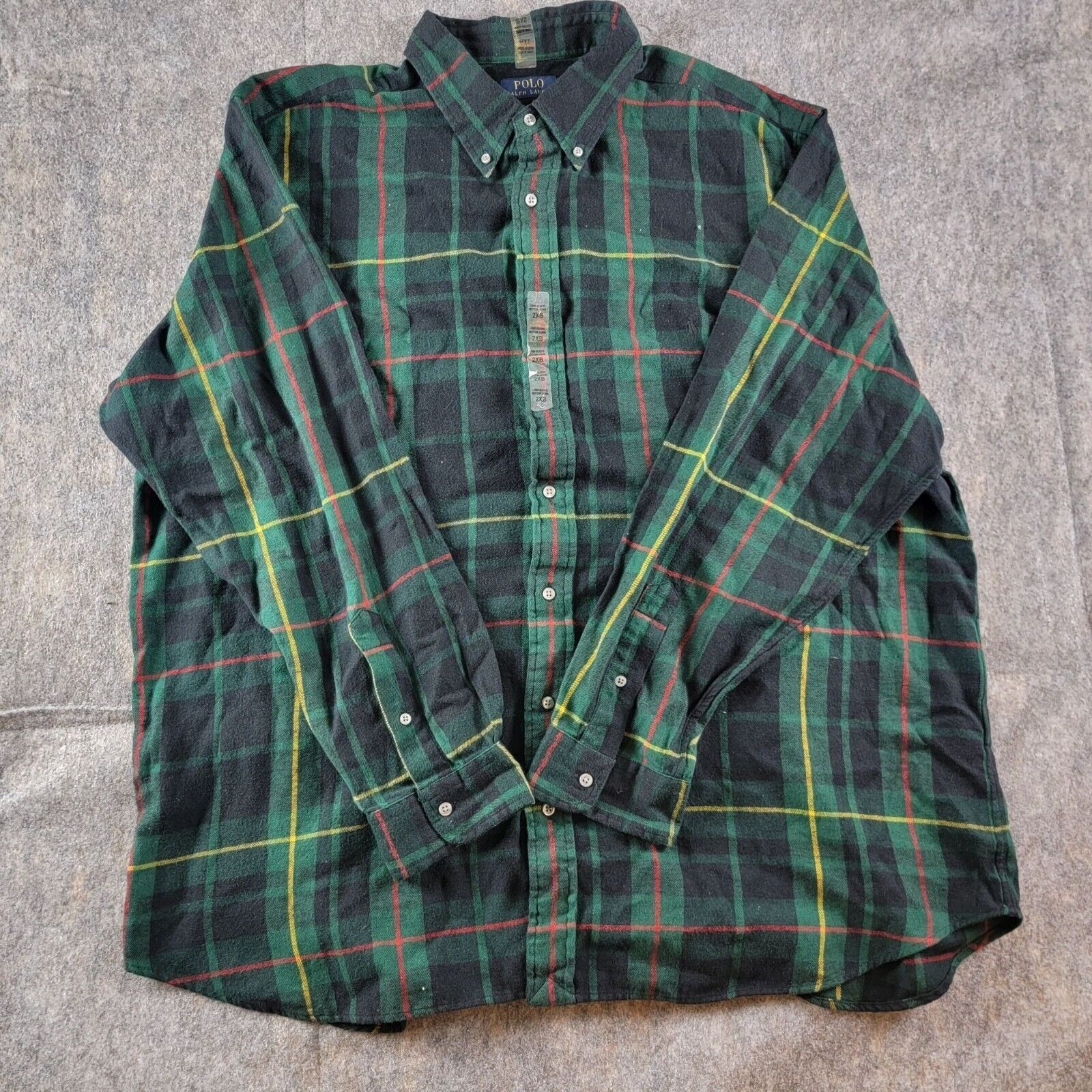Polo Ralph Lauren Polo Ralph Lauren Mens Tartan Plaid Flannel Shirt size 2XB Size US XXL / EU 58 / 5 - 13 Thumbnail