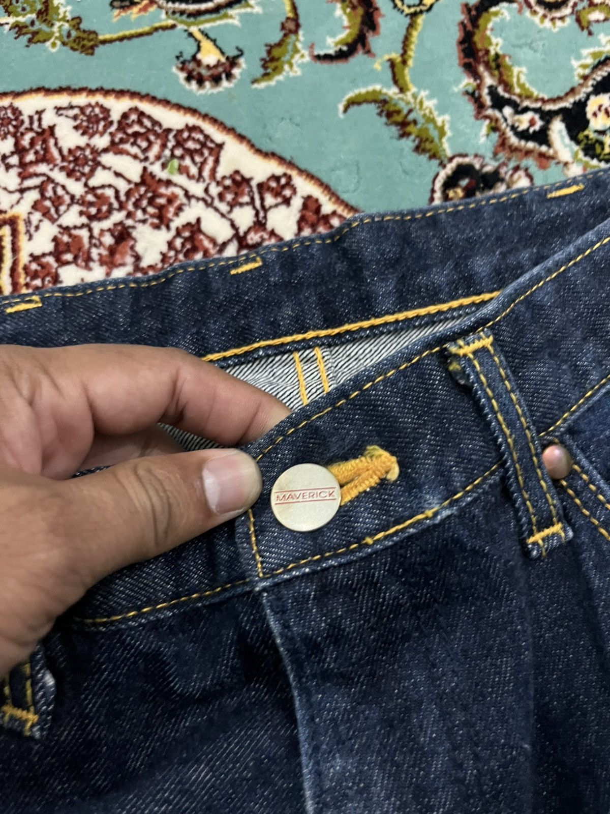 Blue Blue Japan 💥Maverick By Blue Bell Baggy Hooked Jeans Size US 27 - 8 Thumbnail