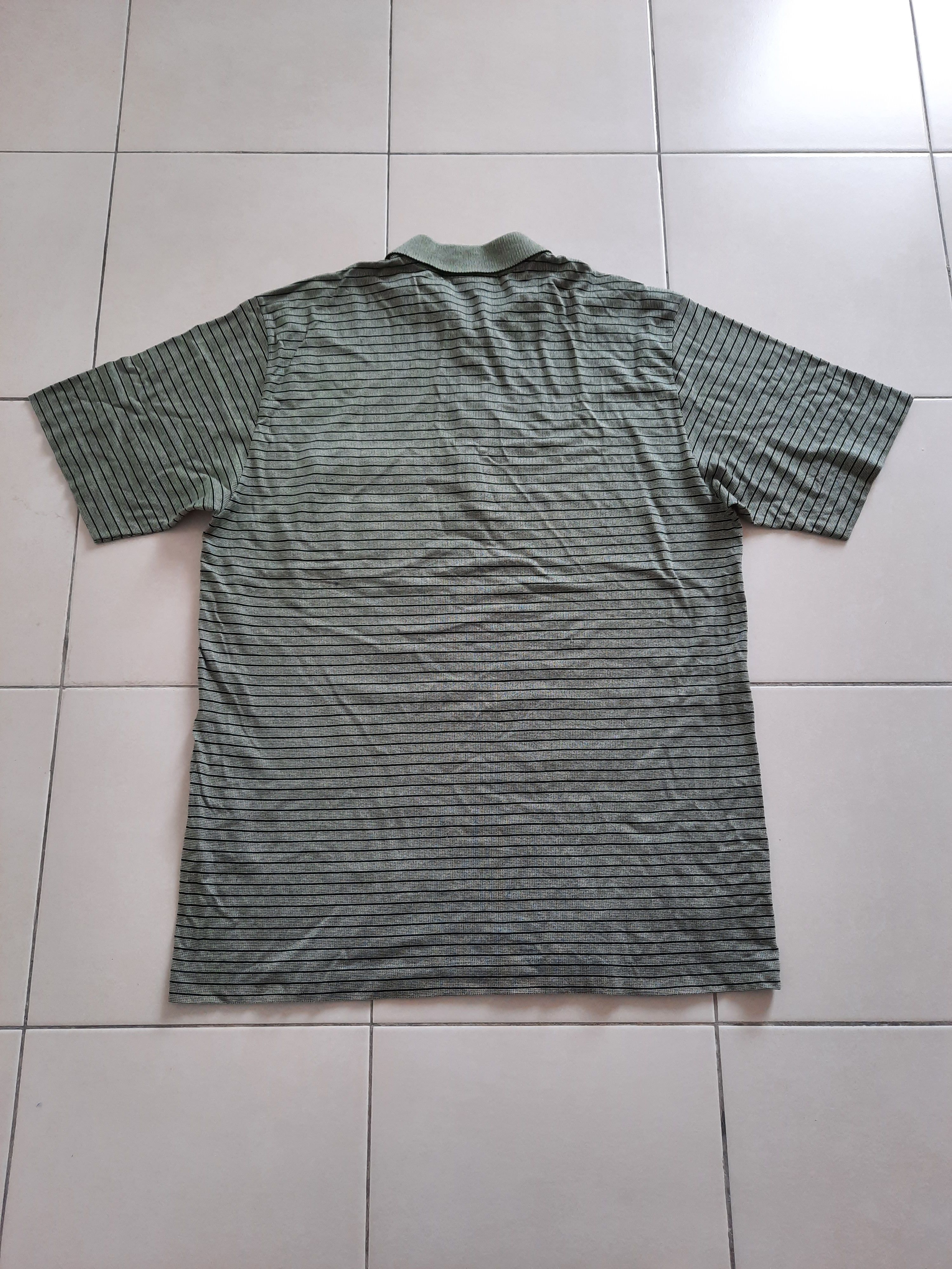 Celine × Vintage Vintage 80s Celine Striped Pocket Logo Embroidered Polos Size US L / EU 52-54 / 3 - 7 Thumbnail