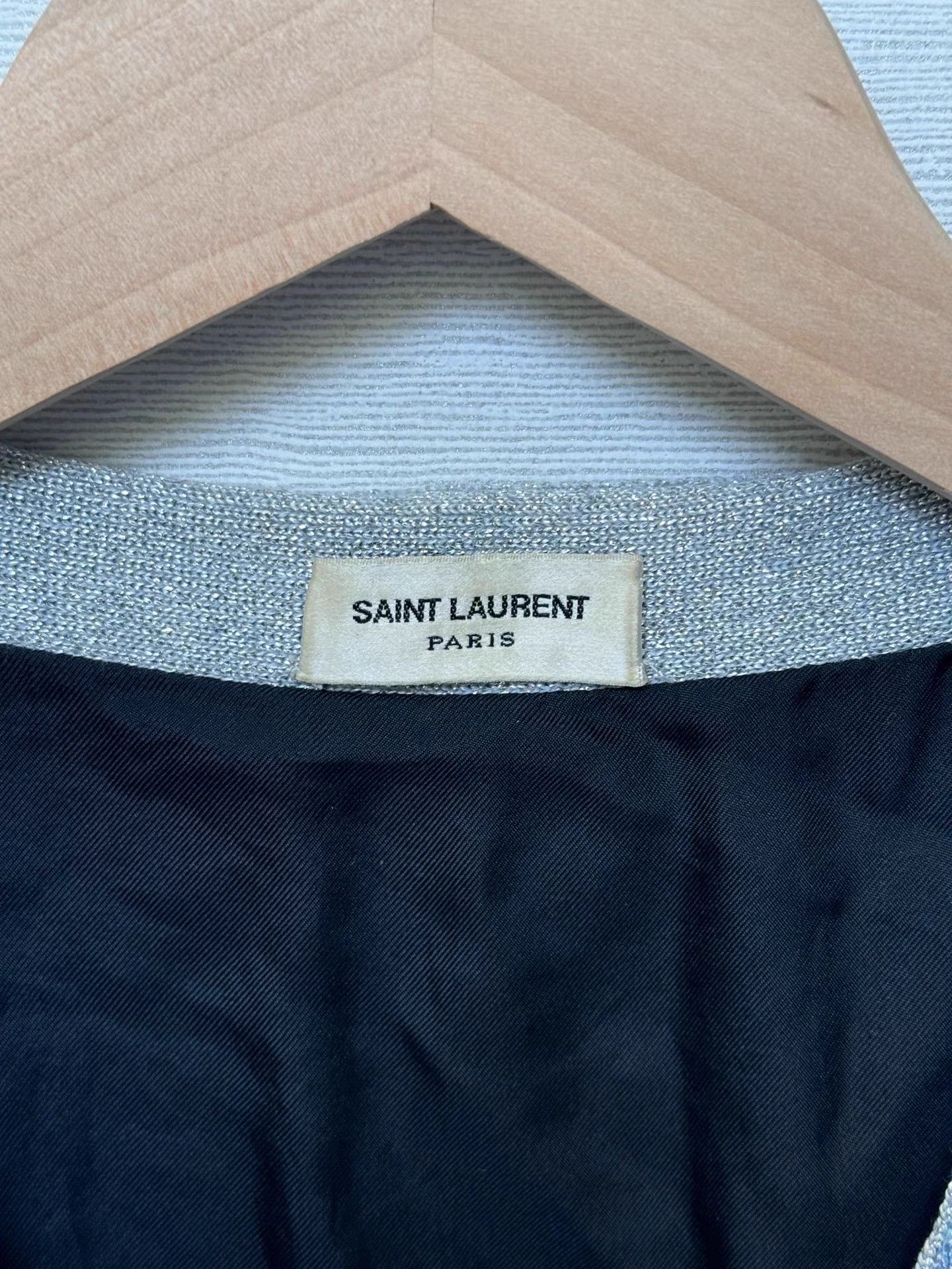Saint Laurent Paris Saint Laurent Paris Wave Pattern Cardigan K6 Size US M / EU 48-50 / 2 - 4 Thumbnail