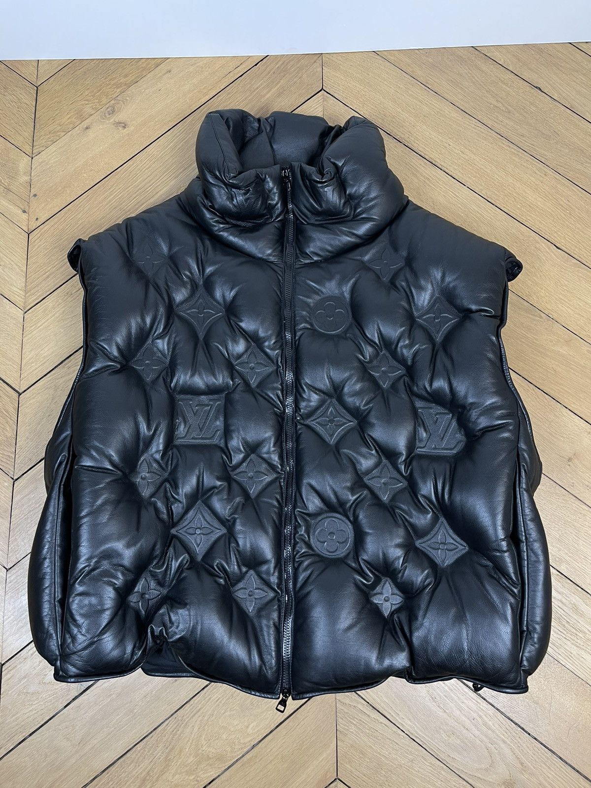 Louis Vuitton Embossed Grained Leather Utility Vest, Grailed