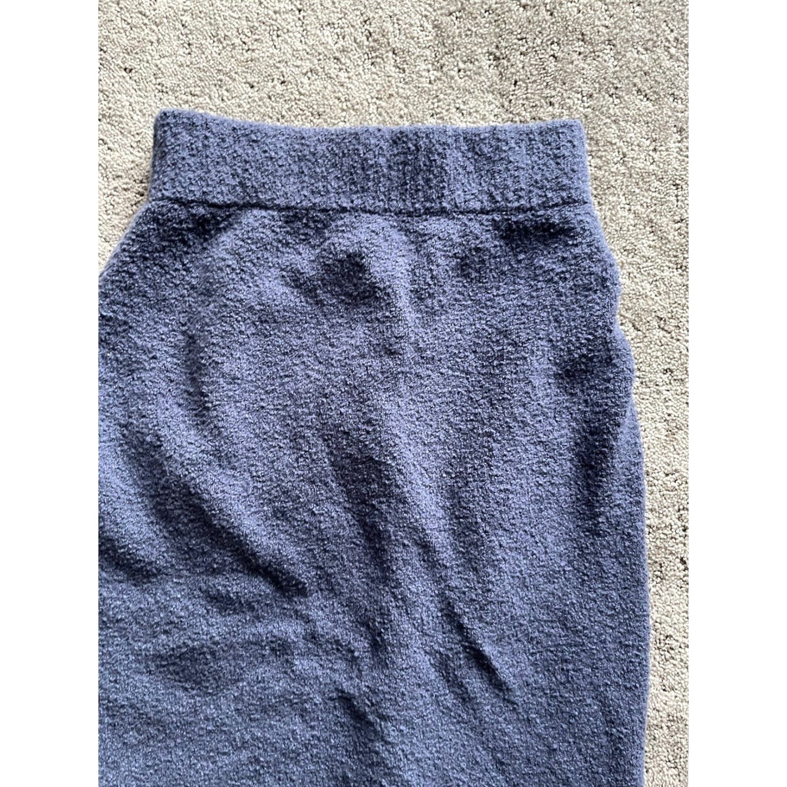 Express Express Skirt Women's Midi Blue Fleece Elastic Waist Size S 90s Preppy Dressy Casual Business Size 28" / US 6 / IT 42 - 2 Thumbnail