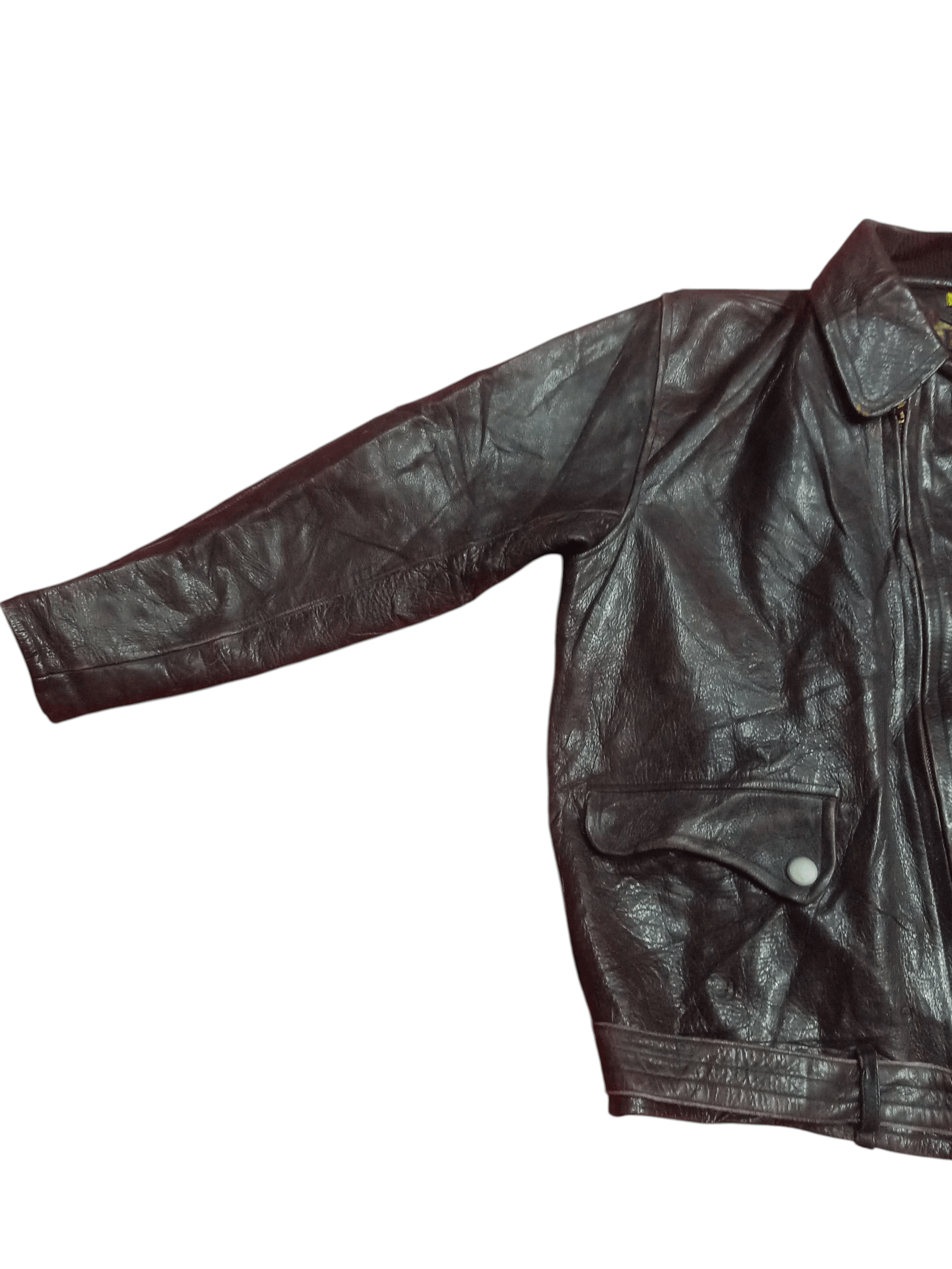 Other 🌟Hawks Jumper Leather Double Collar Jacket Men🌟 Size US L / EU 52-54 / 3 - 11 Thumbnail
