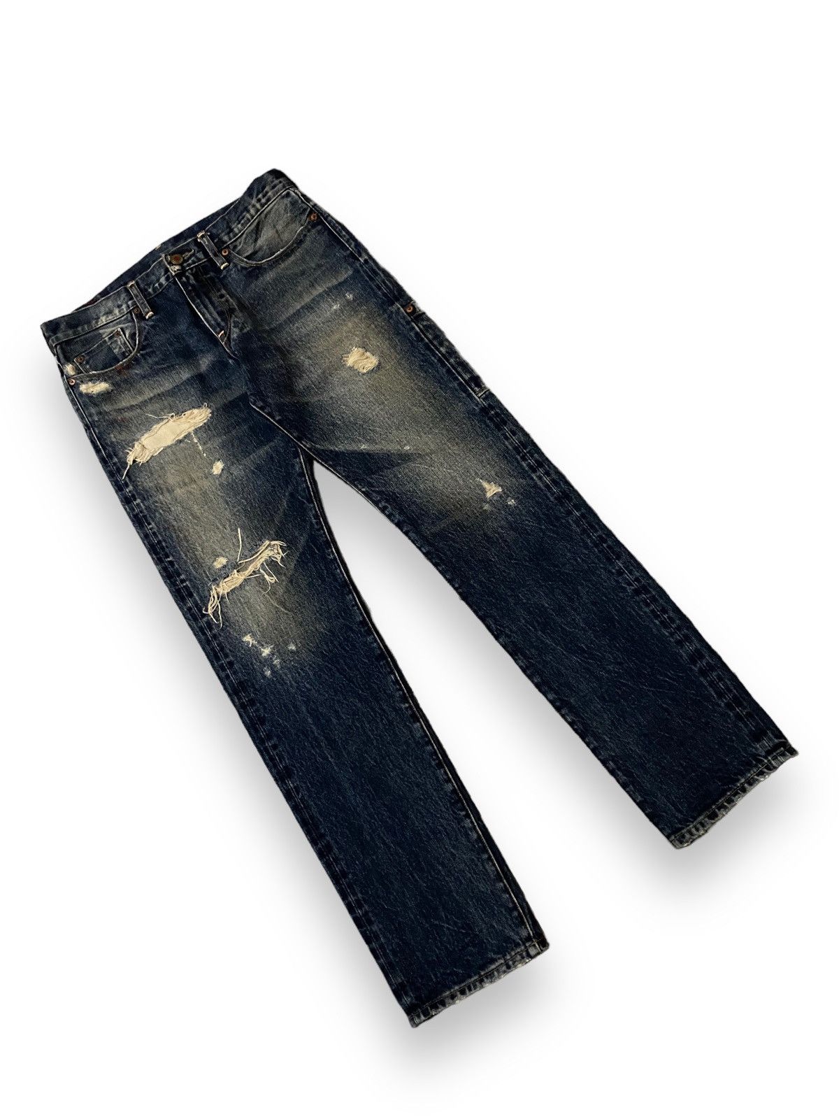 If Six Was Nine × Japanese Brand × Le Grande Bleu (L.G.B.) Rna Slang Inc Japan Selvedge Dirty Mud Washed Wax Pocket Size US 30 / EU 46 - 4 Thumbnail