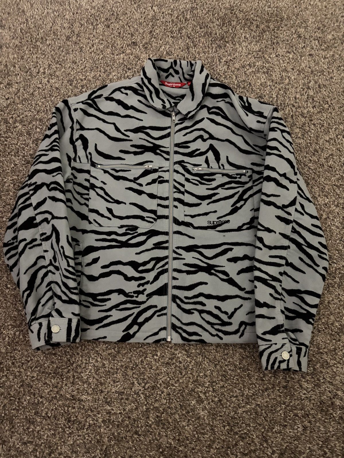 Supreme 11ss zebra jungle jacket | Grailed
