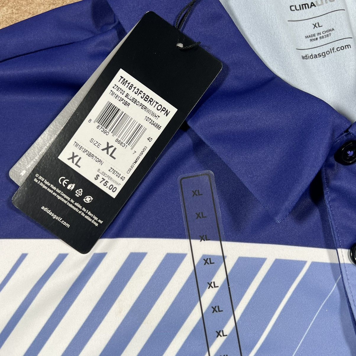 Adidas × The Masters Adidas Climalite Short Sleeve Polo Golf Shirt - Purple Size US XL / EU 56 / 4 - 4 Thumbnail