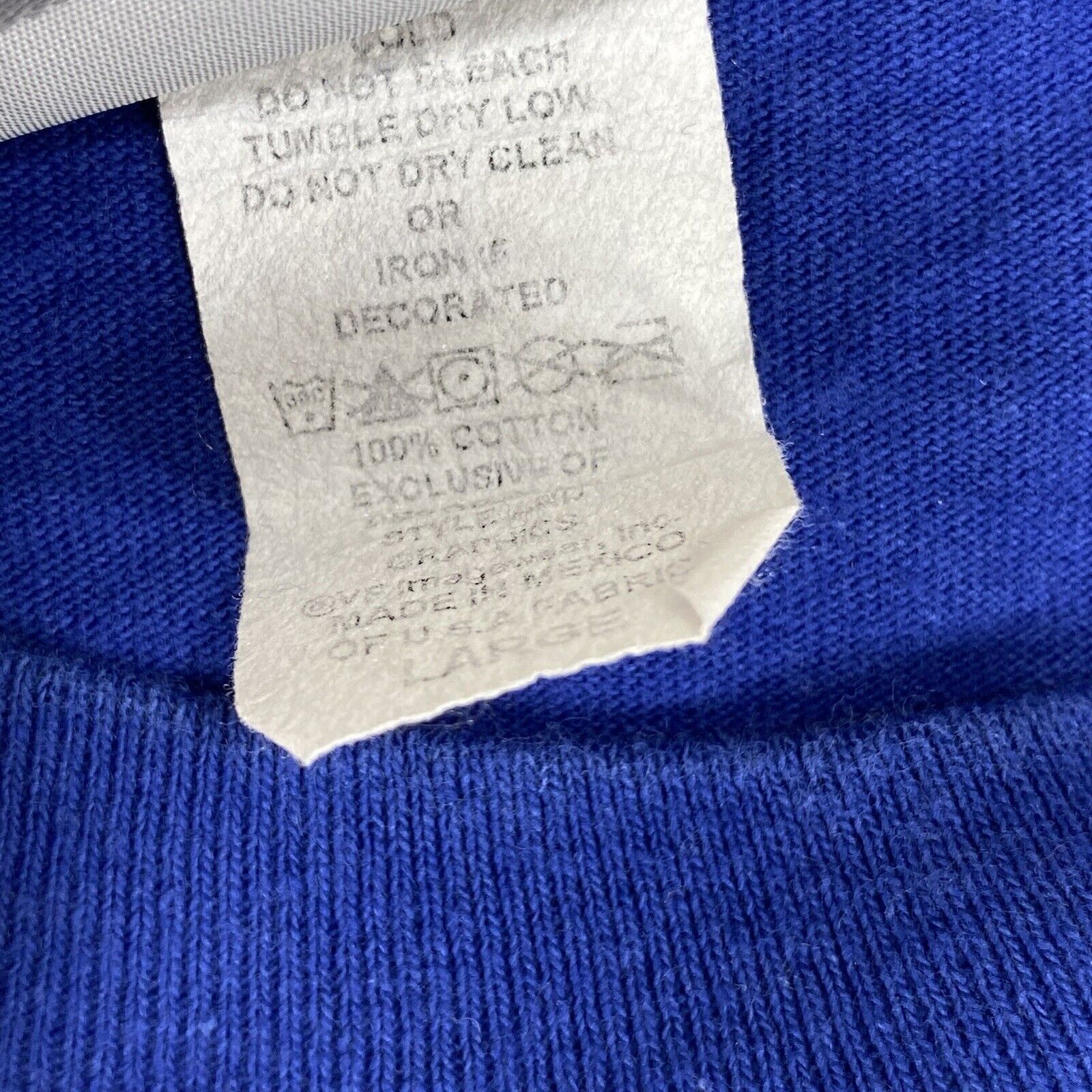 MLB MLB Chicago Cubs Large Blue Baseball Logo Graphic T Shirt Size L / US 10 / IT 46 - 4 Thumbnail