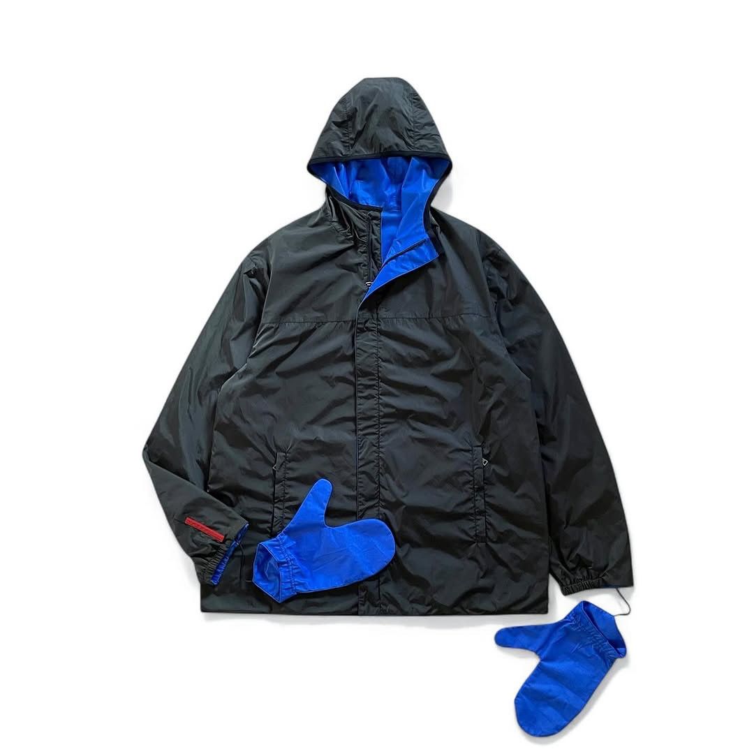 Prada SOLD - AW99 Technical PTFE Gore-Tex Hidden Glove Jacket Size US L / EU 52-54 / 3 - 5 Thumbnail