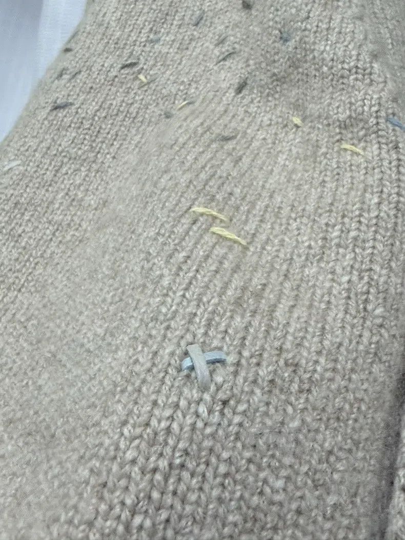 Hermes Hermes Full cashmere knitted cardigan with leather patches Size XL / US 12-14 / IT 48-50 - 5 Thumbnail
