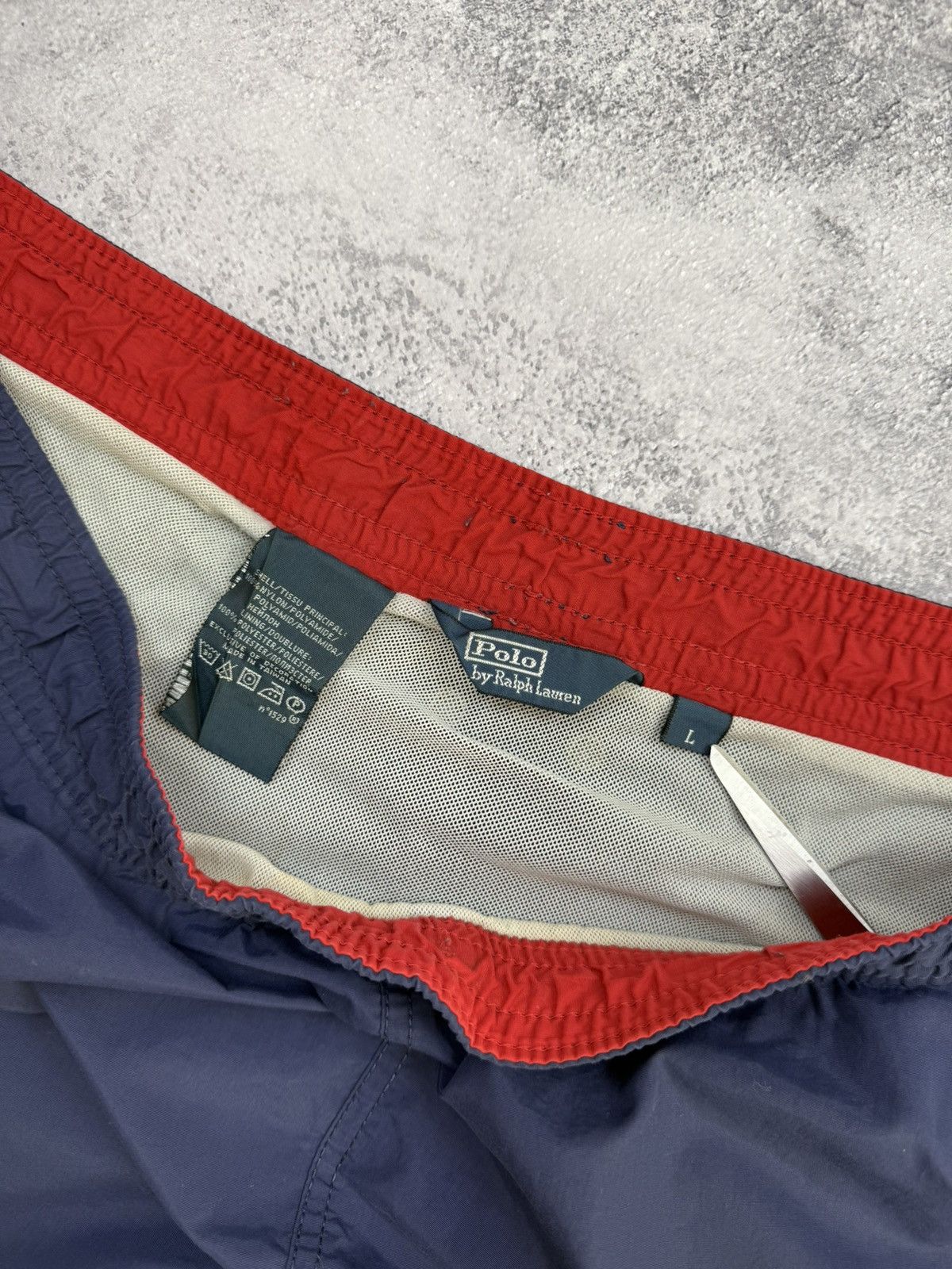 Polo Ralph Lauren Vintage Polo Ralph Lauren Nylon Swimming Shorts Y2K Size US 34 / EU 50 - 10 Thumbnail