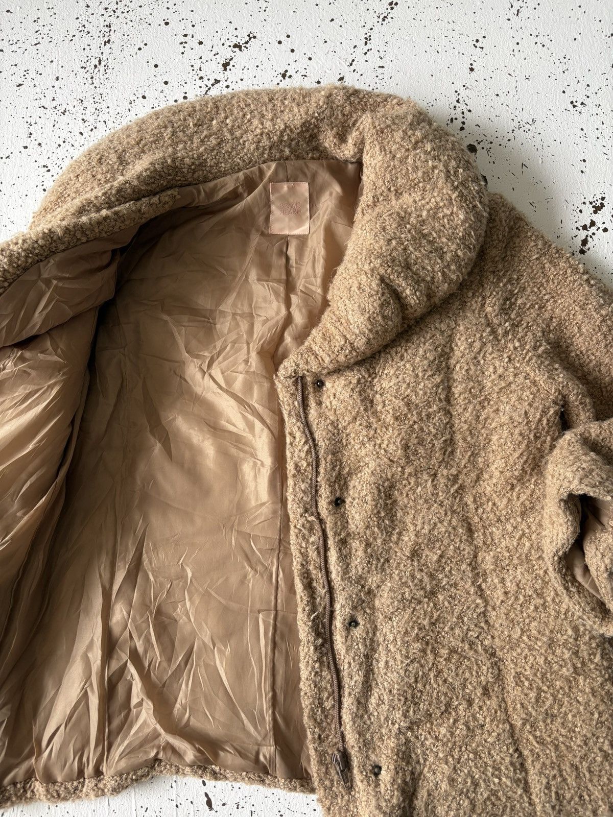 Beams Plus BEAMS HEART Cozy Teddy Bouclé Jacket Minimal Japanese Style Size US S / EU 44-46 / 1 - 5 Thumbnail
