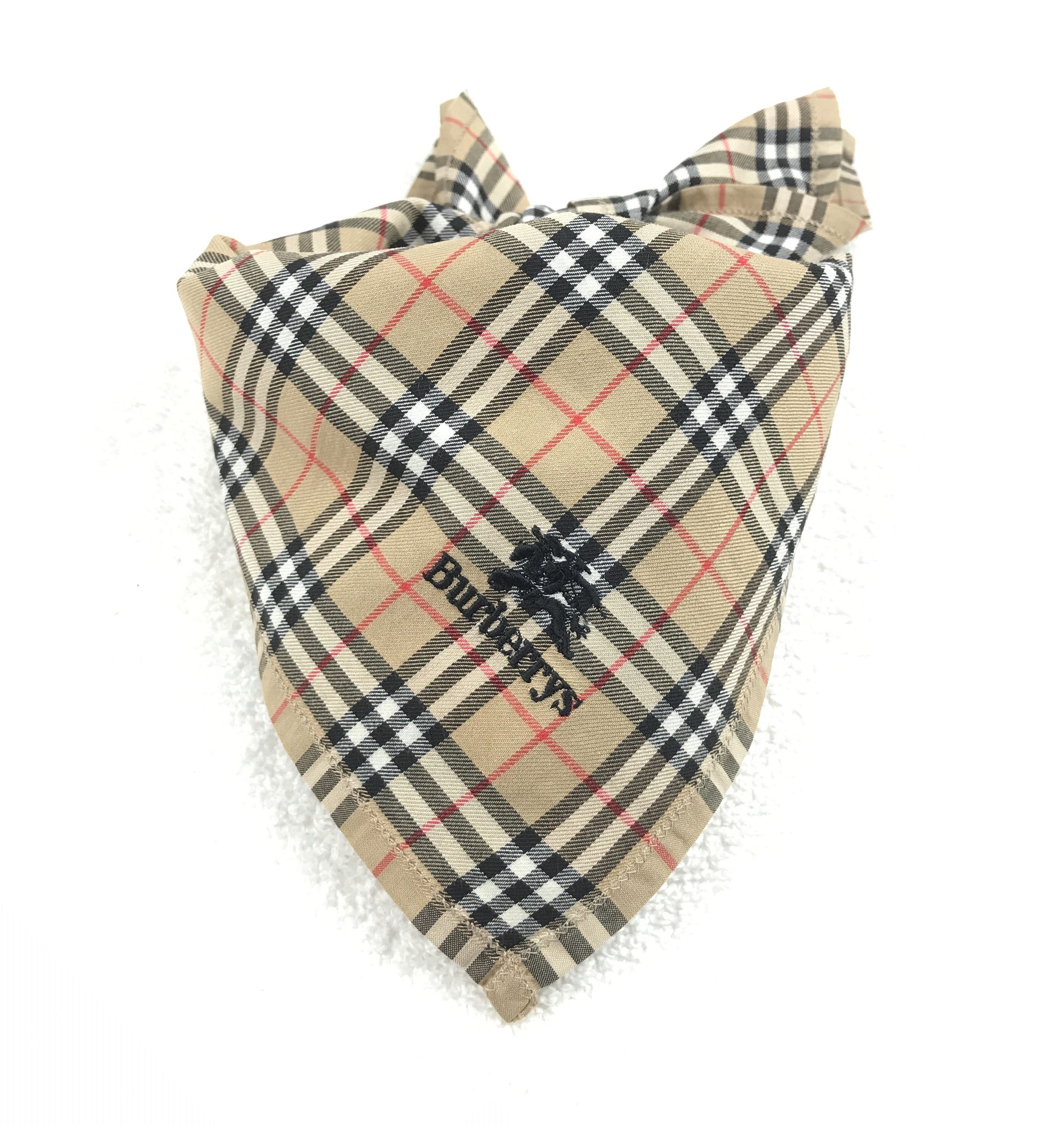 Burberry × Vintage Vintage Burberry Nova Check Bandana Neckerchief Handkerchief Size ONE SIZE - 4 Thumbnail