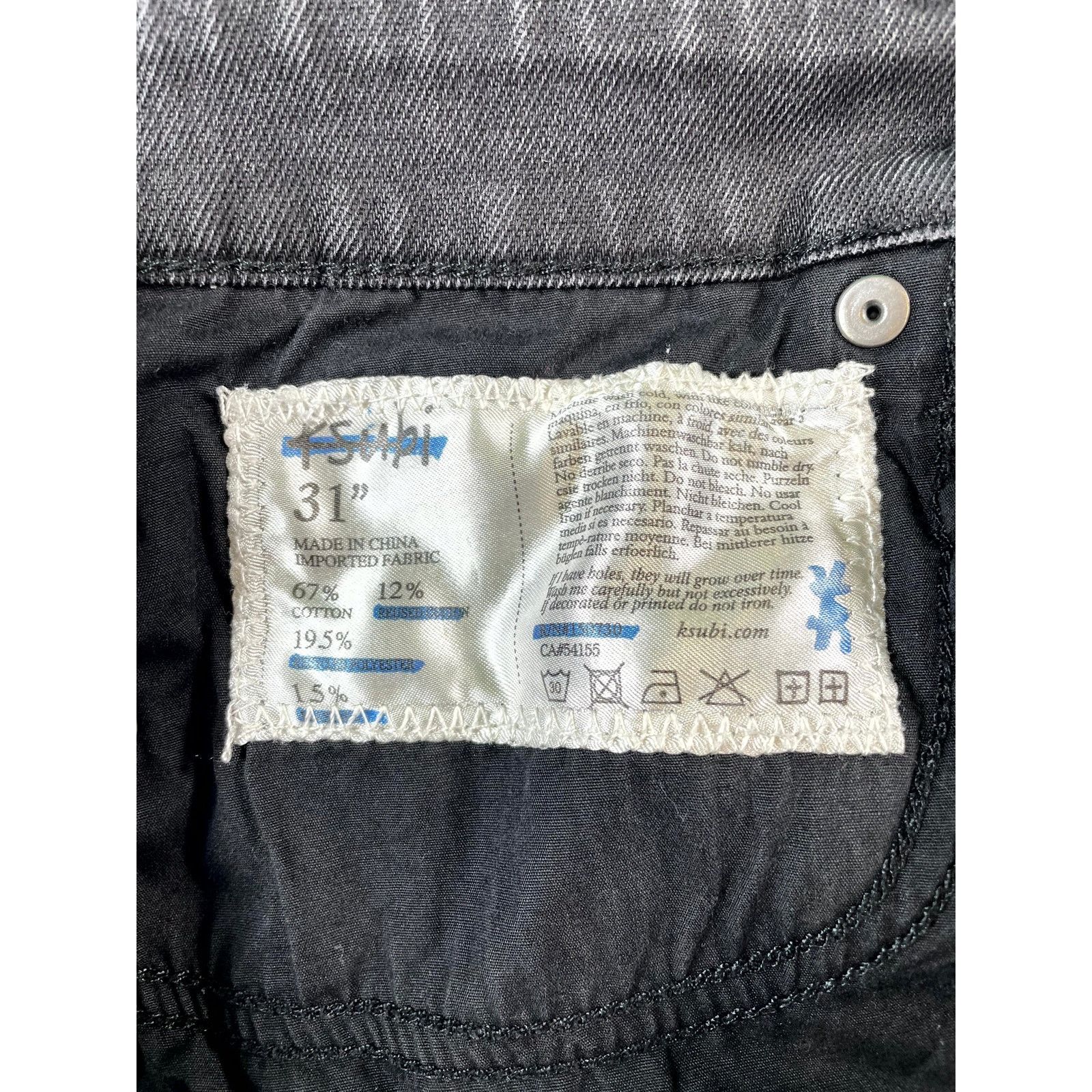Ksubi Ksubi Patch Black Jeans Size US 31 - 7 Thumbnail