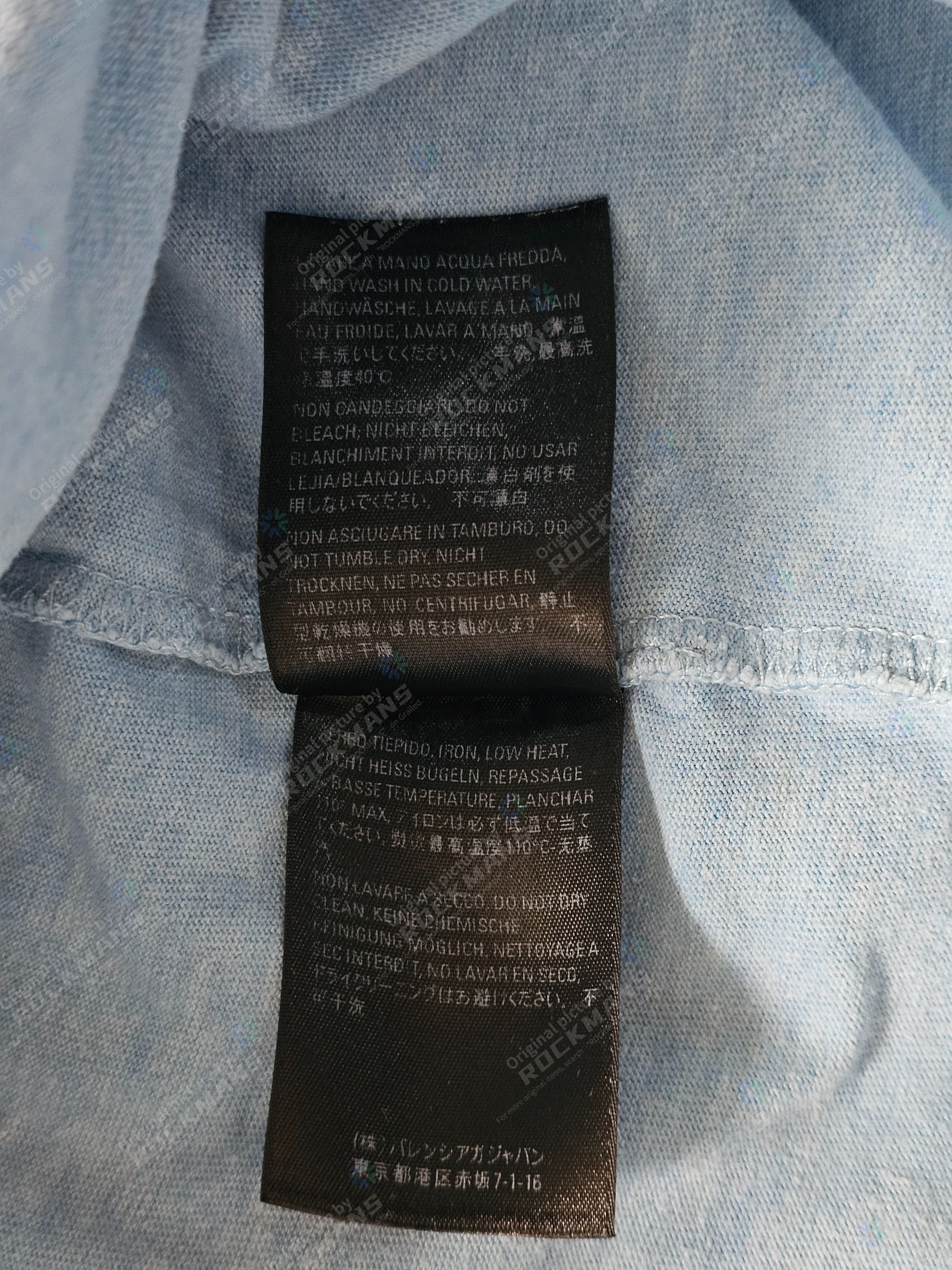 Balenciaga Balenciaga Haze Blue Coke Short Sleeves T-Shirts Size XL Size US XL / EU 56 / 4 - 8 Thumbnail