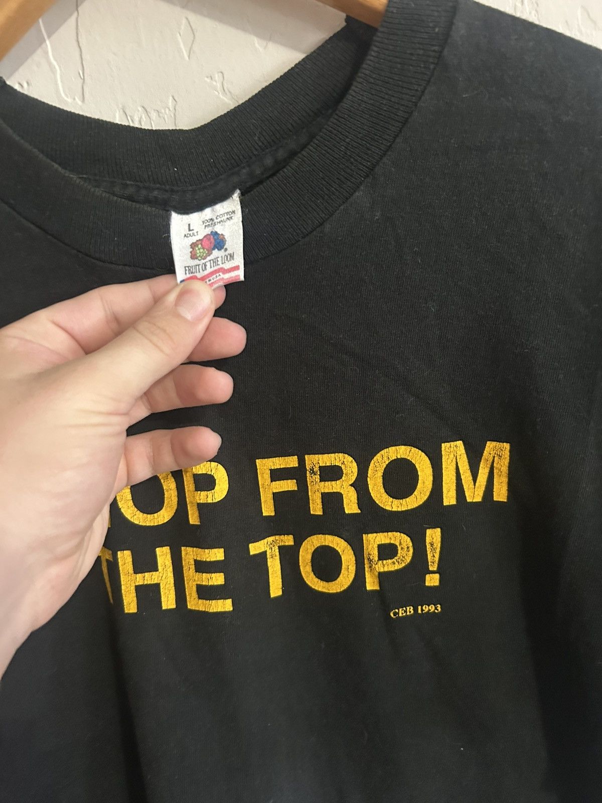 Fruit Of The Loom Vintage 1993 Union Chop from the Top Shirt Size Large Size US L / EU 52-54 / 3 - 2 Thumbnail