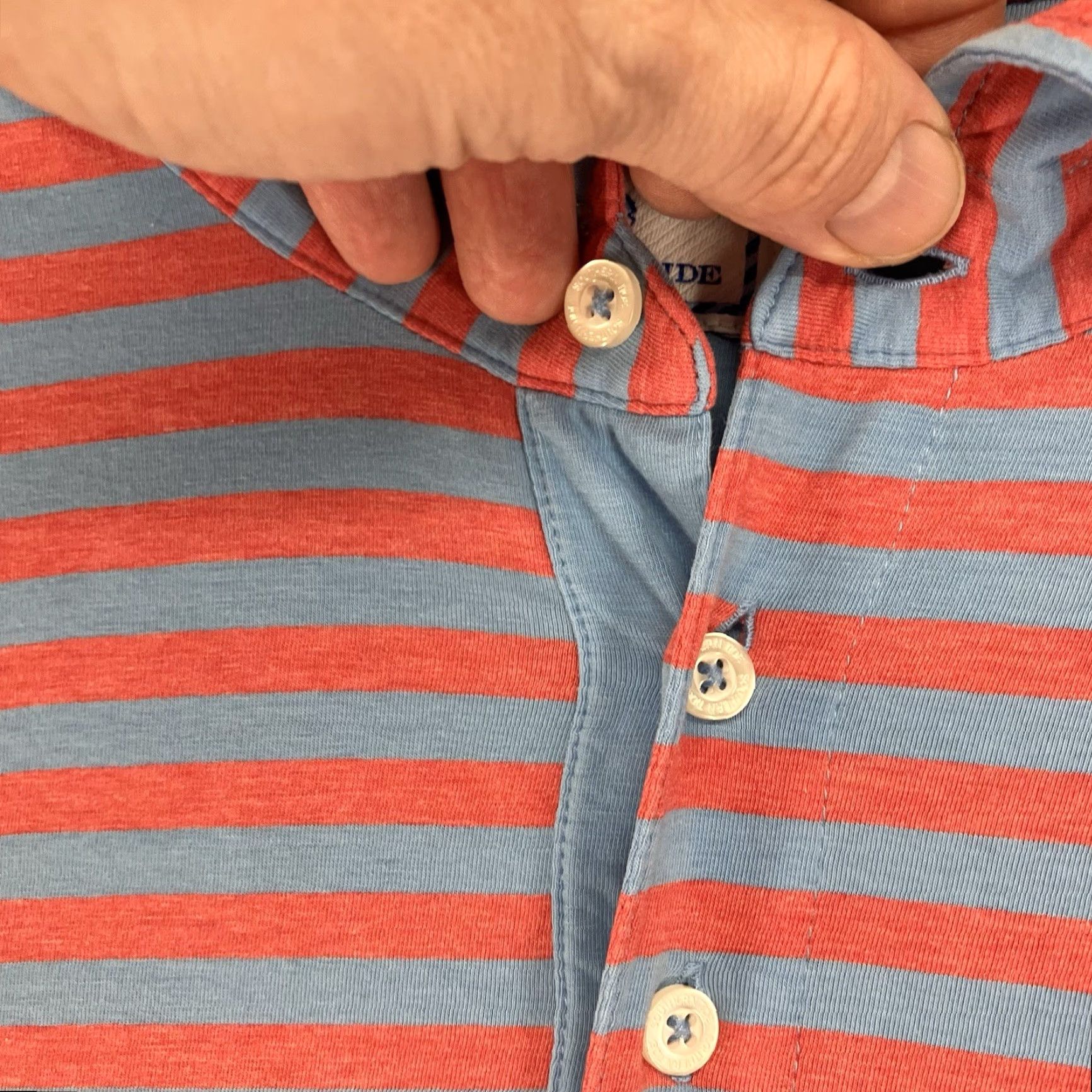 Southern Tide Southern Tide Polo Shirt Mens L Casual Short Sleeve Striped Multicolor Logo Preppy Size US L / EU 52-54 / 3 - 7 Thumbnail