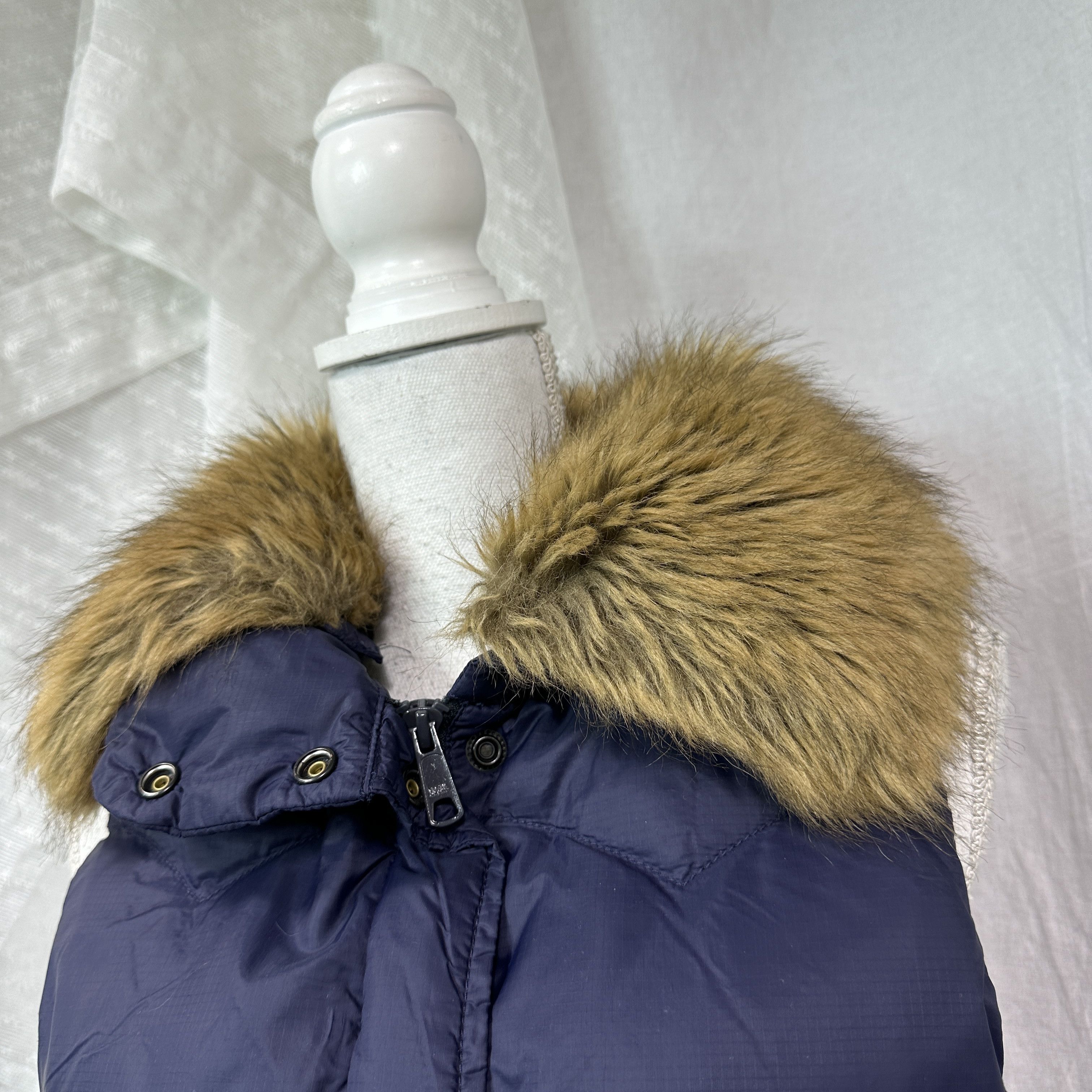 Ralph Lauren Vintage Denim Ralph Lauren Puffer Faux Fur Vest Y2K Size S / US 4 / IT 40 - 7 Thumbnail