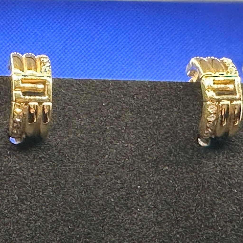 Givenchy GIVENCHY G logo clip gold and crystal earrings Size ONE SIZE - 3 Thumbnail