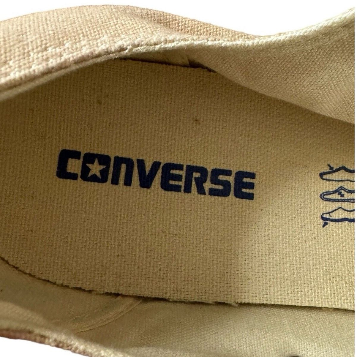 Converse Converse Chuck Taylor Beige Canvas Low Top All Star Sneakers Size US 9 / EU 42 - 8 Thumbnail