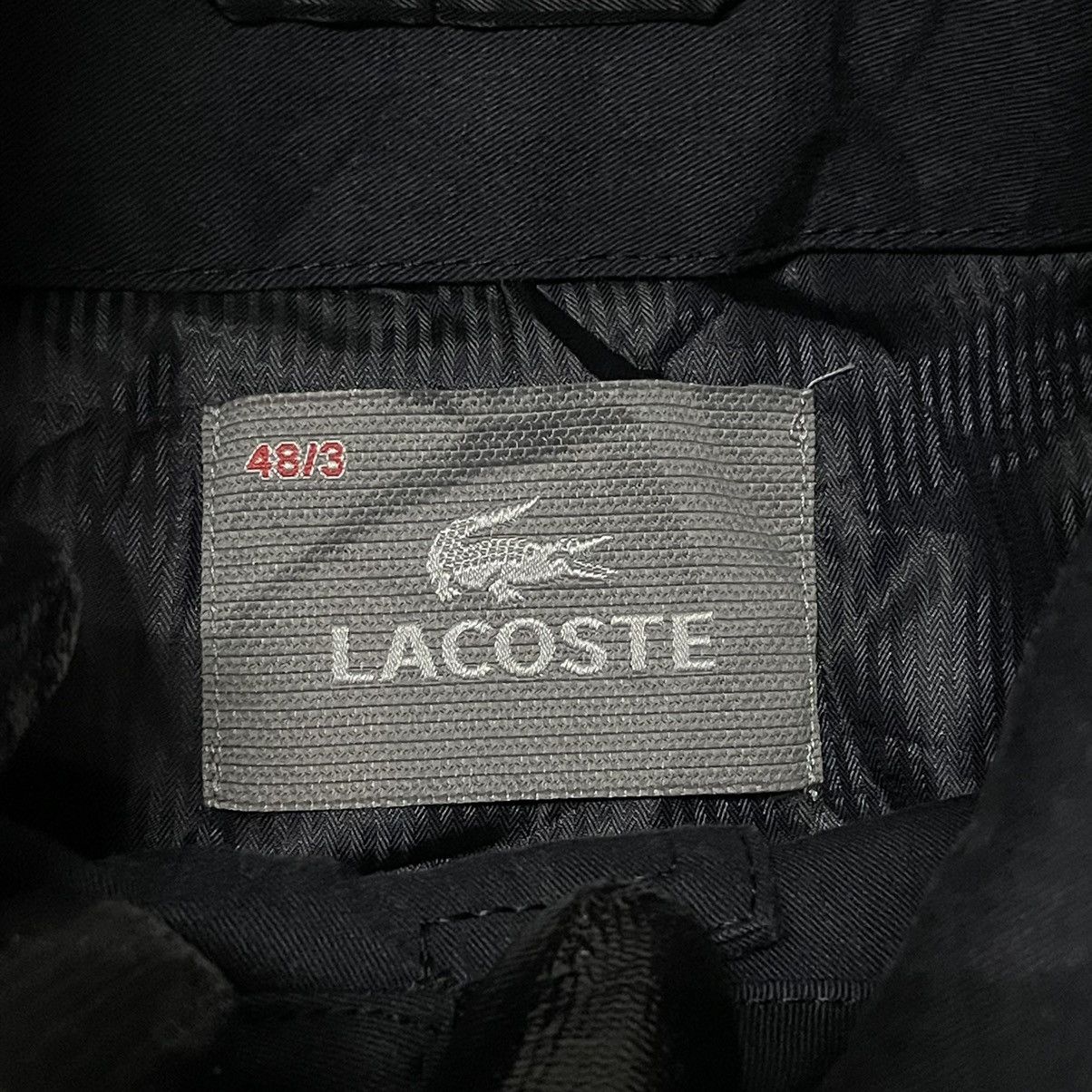 Lacoste Vintage Lacoste Long Coat Button Jacket Black Faded Nice Size US M / EU 48-50 / 2 - 8 Thumbnail