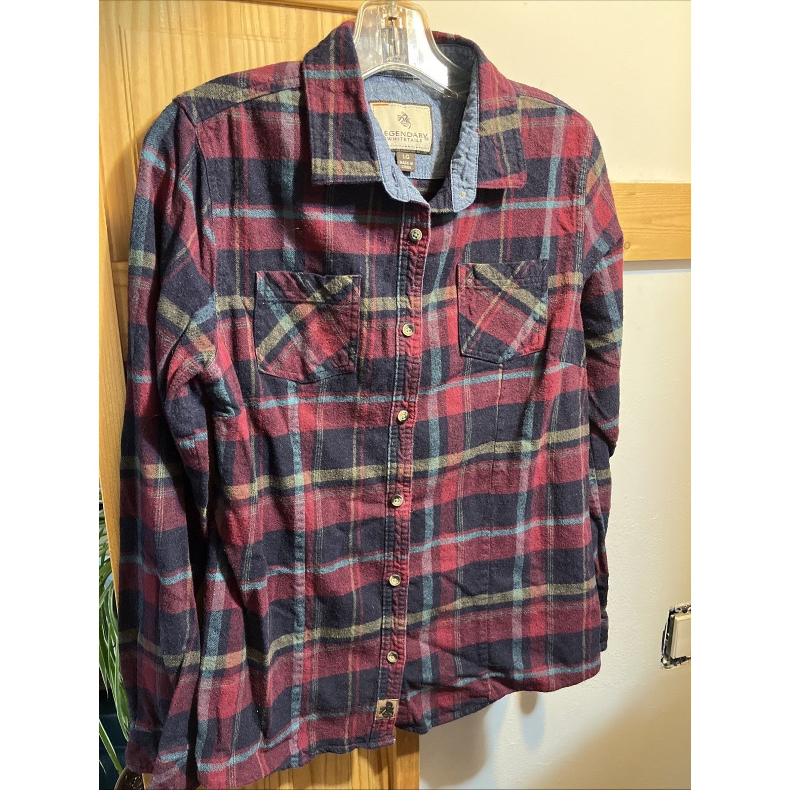 Legendary Goods Legendary Whitetails Shirt Women Flannel Red Plaid L Button Size L / US 10 / IT 46 - 2 Thumbnail