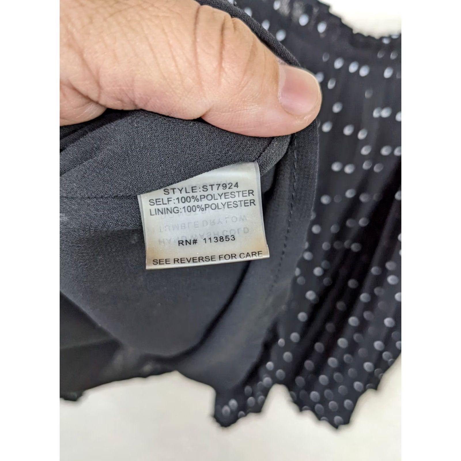 Vintage WILLIAM B tank top Women's size S black white polka dot cropped Size S / US 4 / IT 40 - 7 Thumbnail