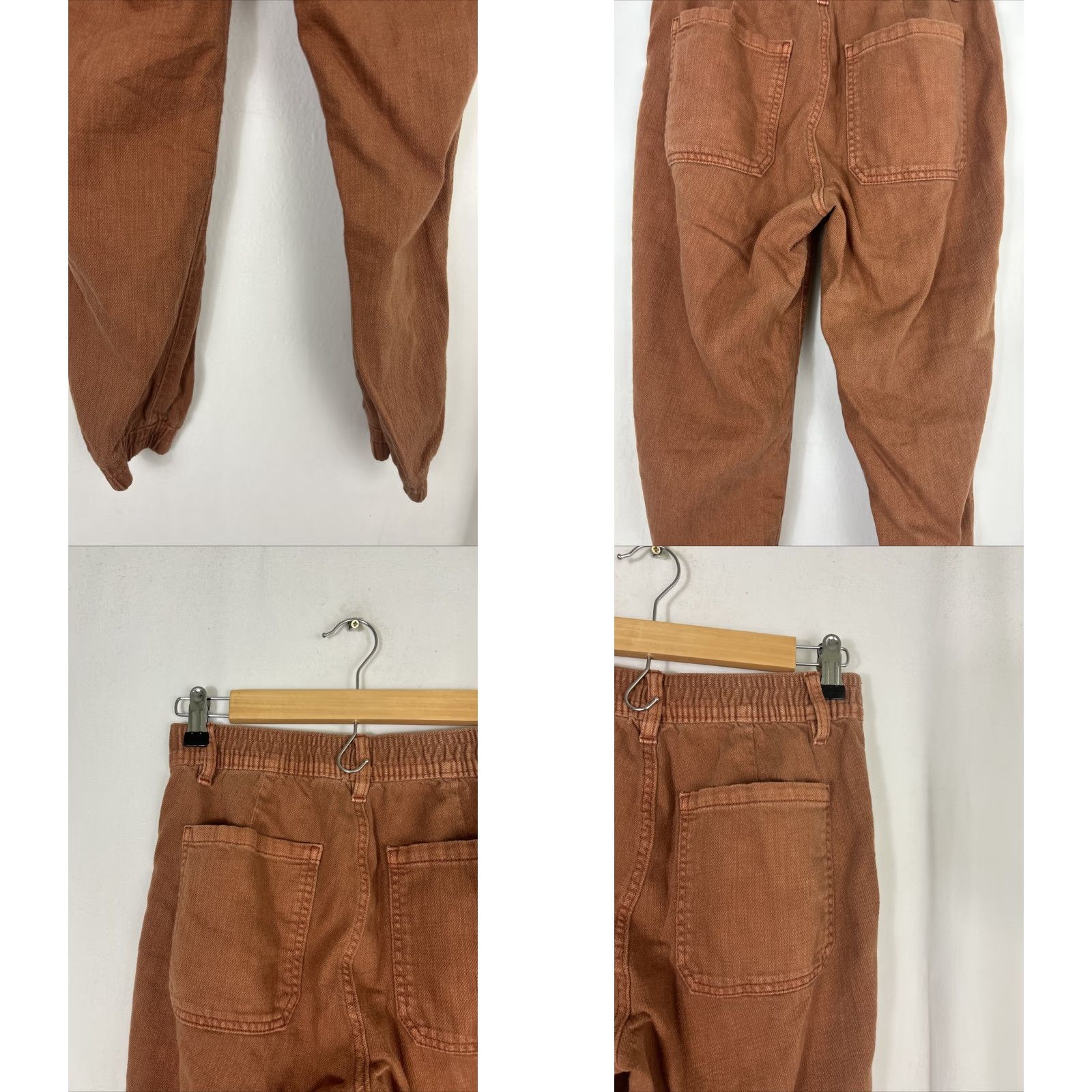 Gap Gap Jogger Pants Womens Size 2 Petite Orange Organic 26x25 Ankle Elastic Belted? Size 26" / US 2 / IT 38 - 8 Thumbnail