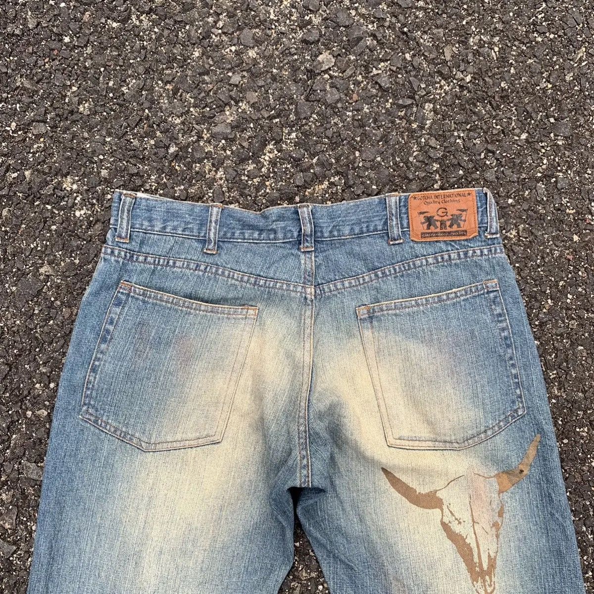 Gotcha Vintage Gotcha Jeans Patchwork VERY RARE Rugged Denim Pants Size US 31 - 11 Thumbnail