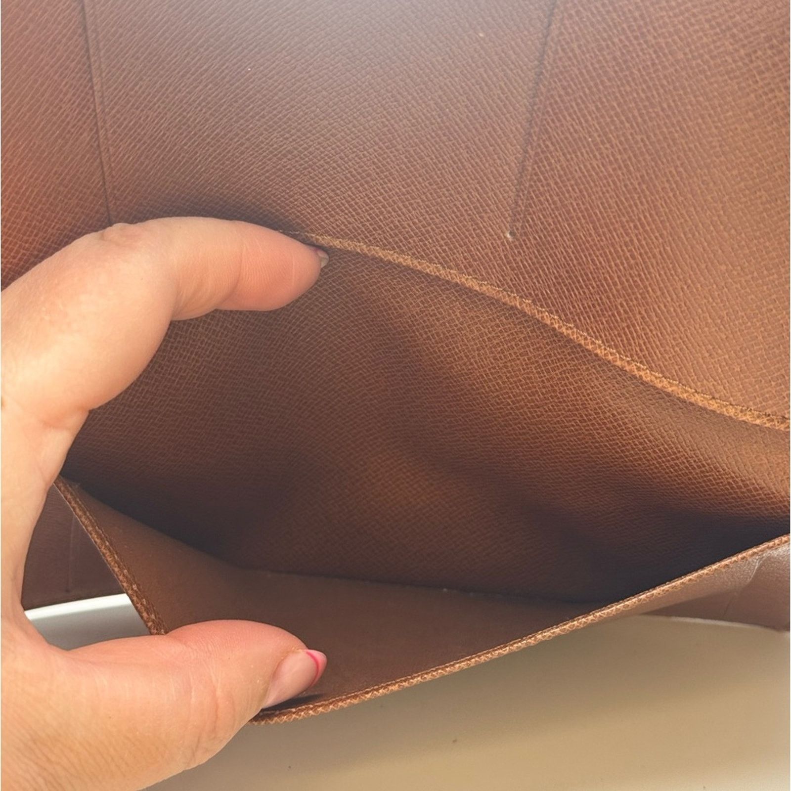 Louis Vuitton Louis Vuitton Monogram Checkbook Cover Wallet Size ONE SIZE - 7 Thumbnail