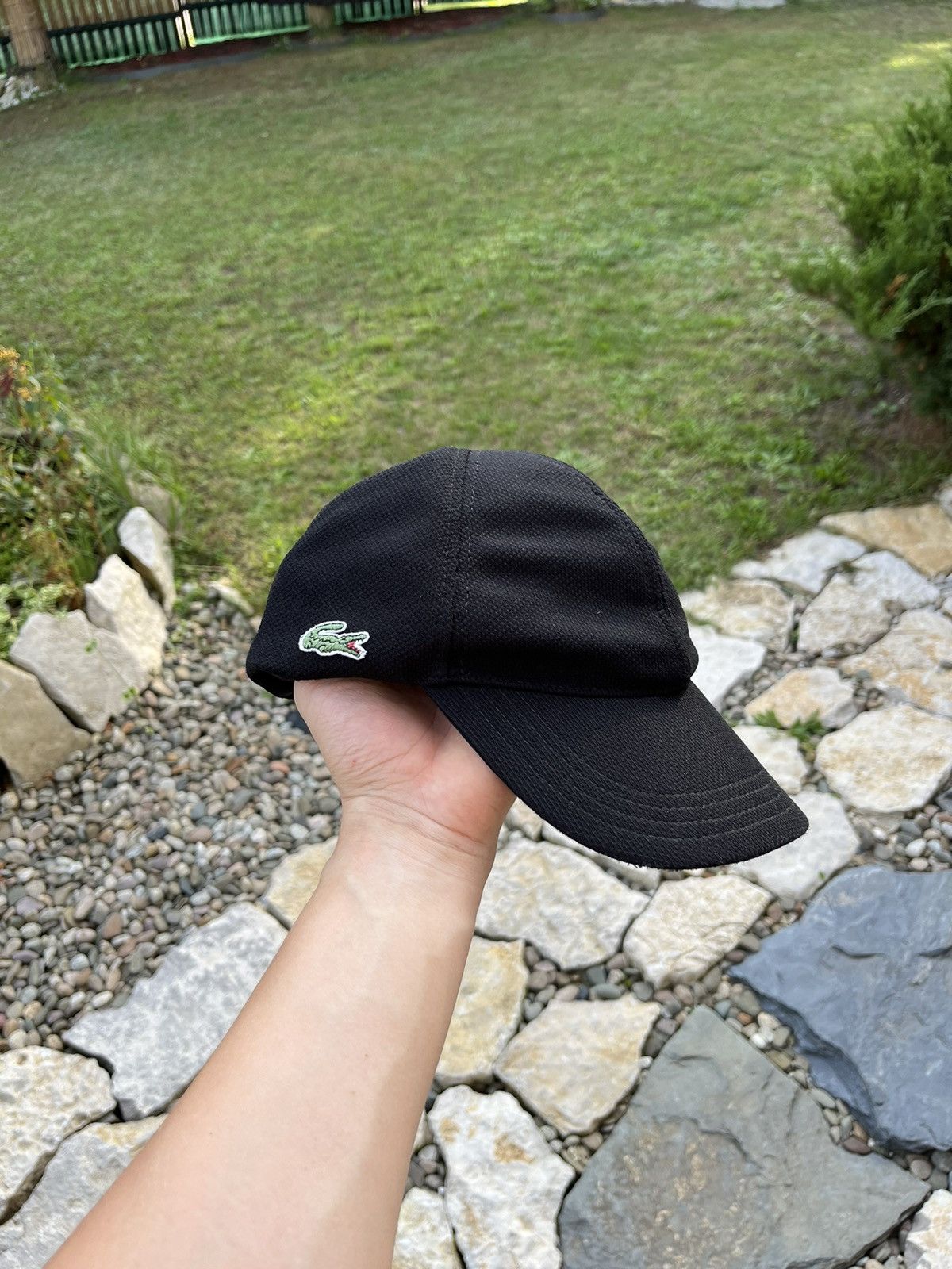 Lacoste × Vintage Lacoste vintage 90s flex fit band basic cap hat logo Size 32 - 1 Thumbnail