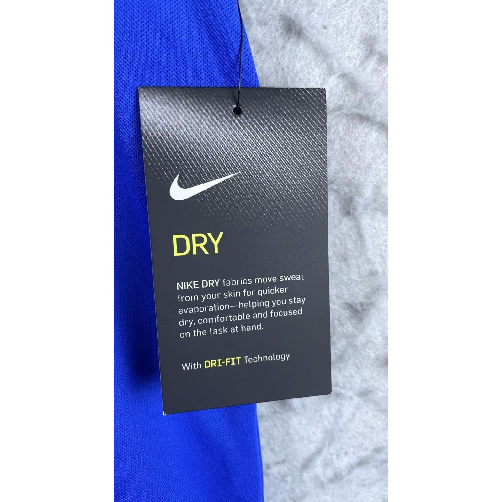 Nike Nike Dri-FIT Polo Shirt Womens XXL Blue V-Neck Golf Top Lightweight Athletic Short Sleeve Shirt Size XXL / US 16-18 / IT 52-54 - 3 Thumbnail