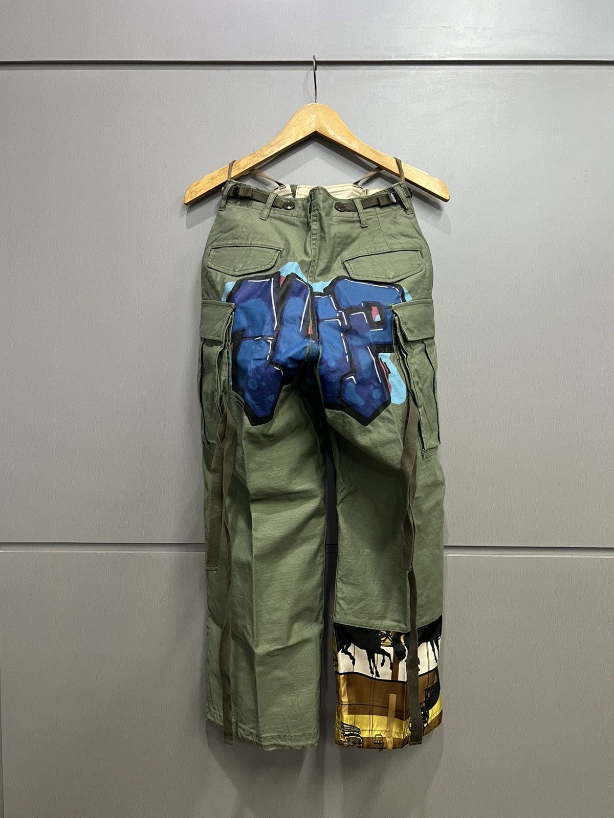 Junya Watanabe SS17 Junya Watanabe Comme Des Garcons Studded Cargo Pants Size US 28 / EU 44 - 3 Thumbnail