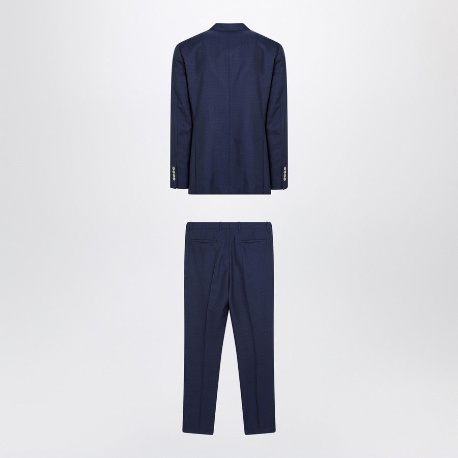 Brunello Cucinelli o1d2blof0226 Single-Breasted Wool Suit in Blue Size US M / EU 48-50 / 2 - 2 Thumbnail