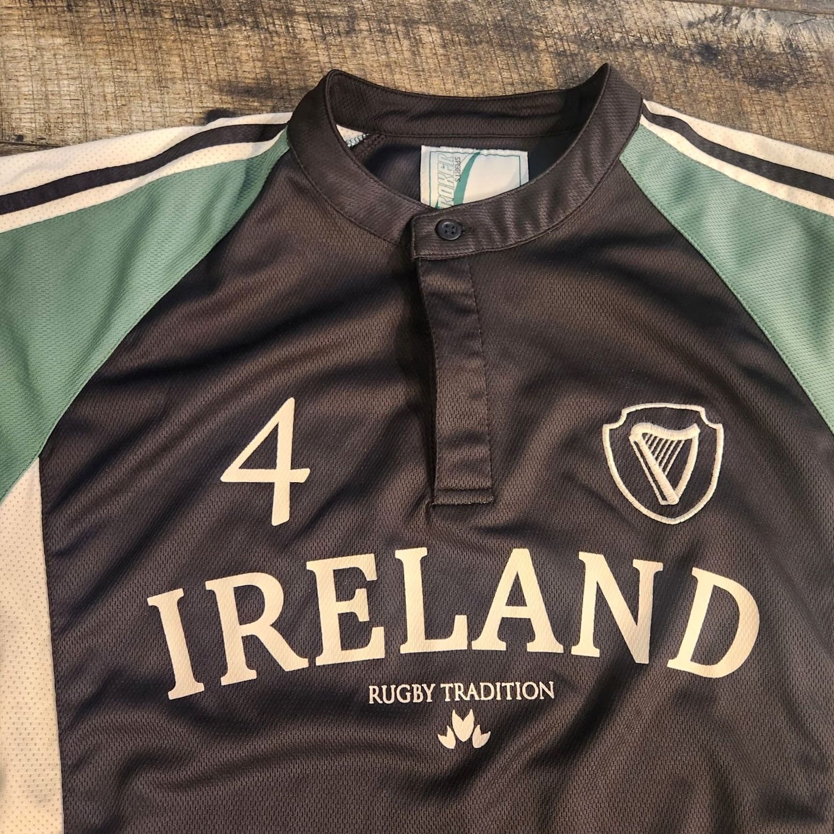 Vintage Croker Ireland Rugby Jersey Shirt Mens XL Green Black Irish Jersey Size US XL / EU 56 / 4 - 6 Thumbnail