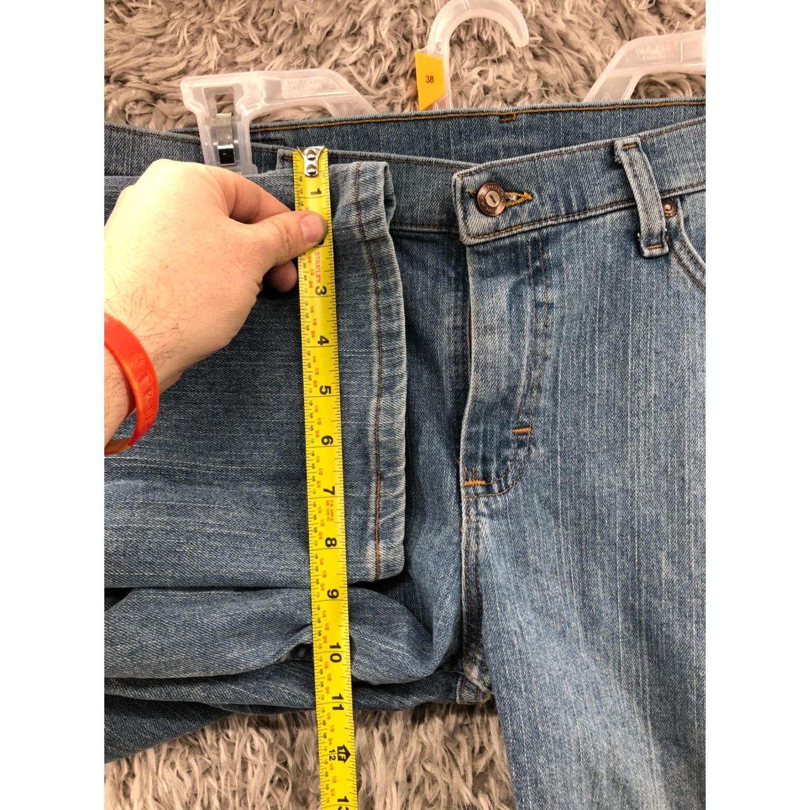 Vintage Riders Jeans Size 12 Womens Mid Rise Dark Wash Blue Denim Straight - Brand Riders - 5-Pocket - Dark Denim - Womens - Jeans Size 34" / US 12 / IT 48 - 4 Thumbnail