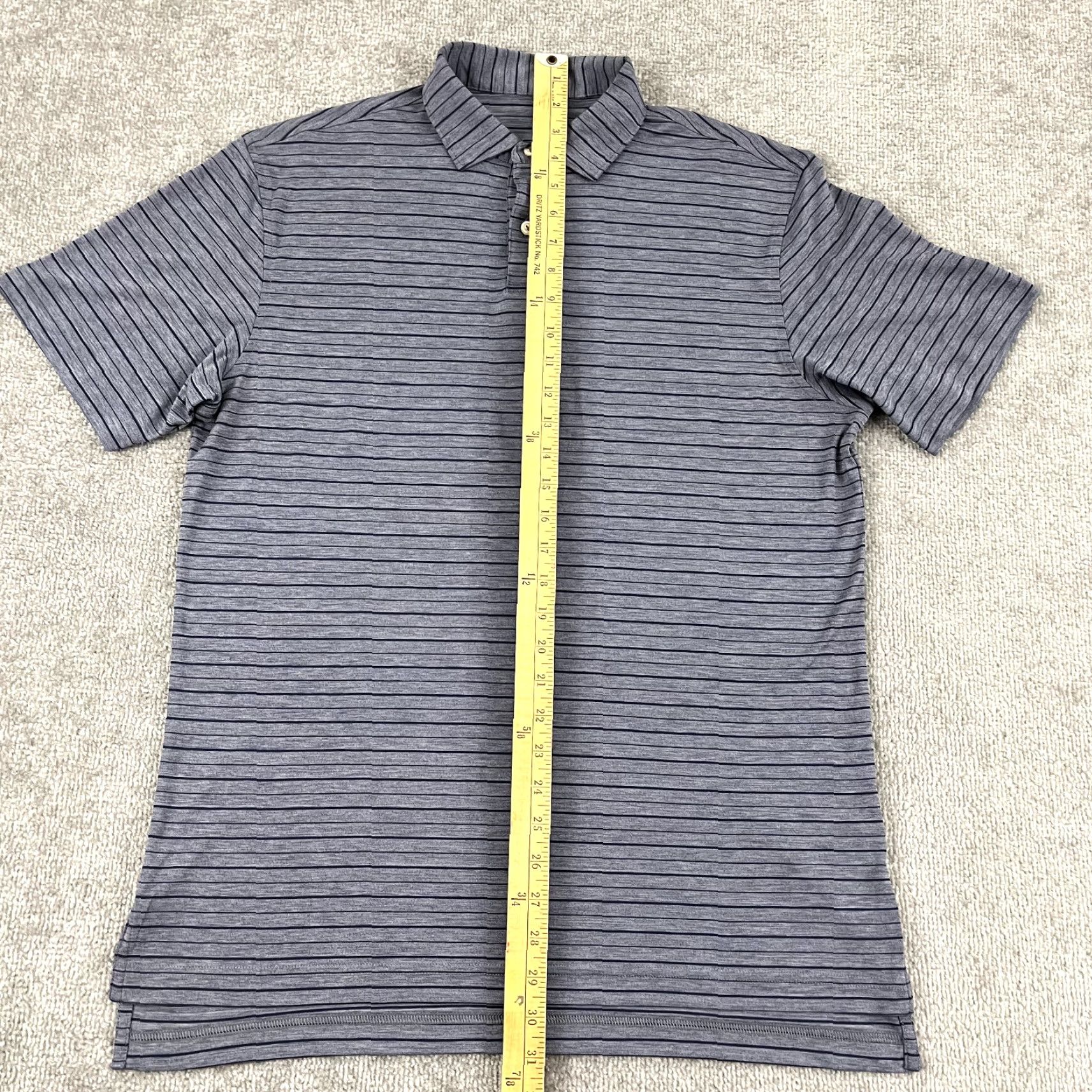 Peter Millar PETER MILLAR Polo Shirt Mens M Lightweight Performance Golf Sport Blue Size US M / EU 48-50 / 2 - 2 Thumbnail
