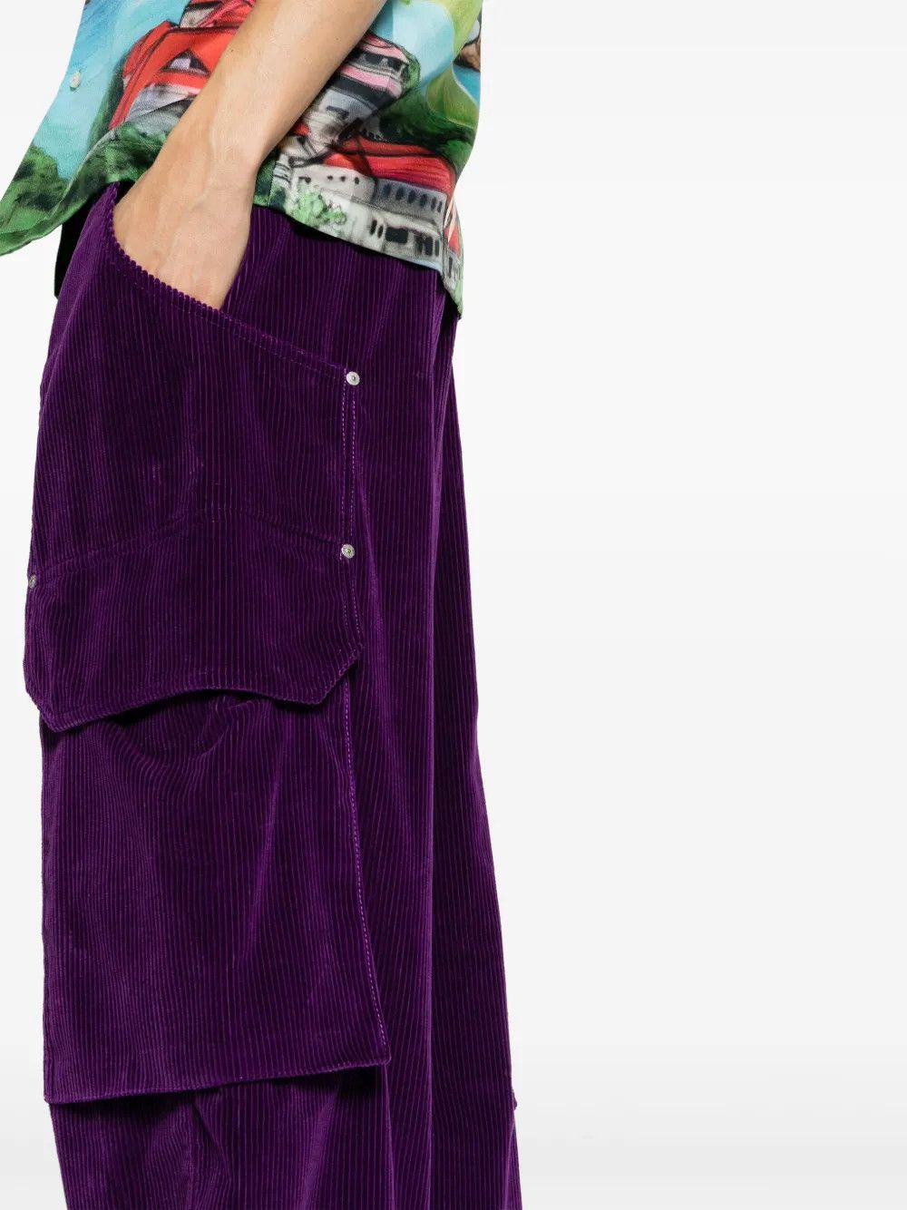 Palm Angels o1y0325 Cargo Pant in Purple Size US 30 / EU 46 - 3 Thumbnail