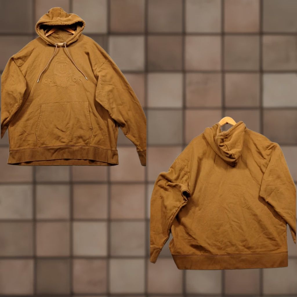 Champion Champion Hoodie Men 2XL Brown Embossed Logo Pullover Fleece Sweatshirt Size US XXL / EU 58 / 5 - 1 Thumbnail