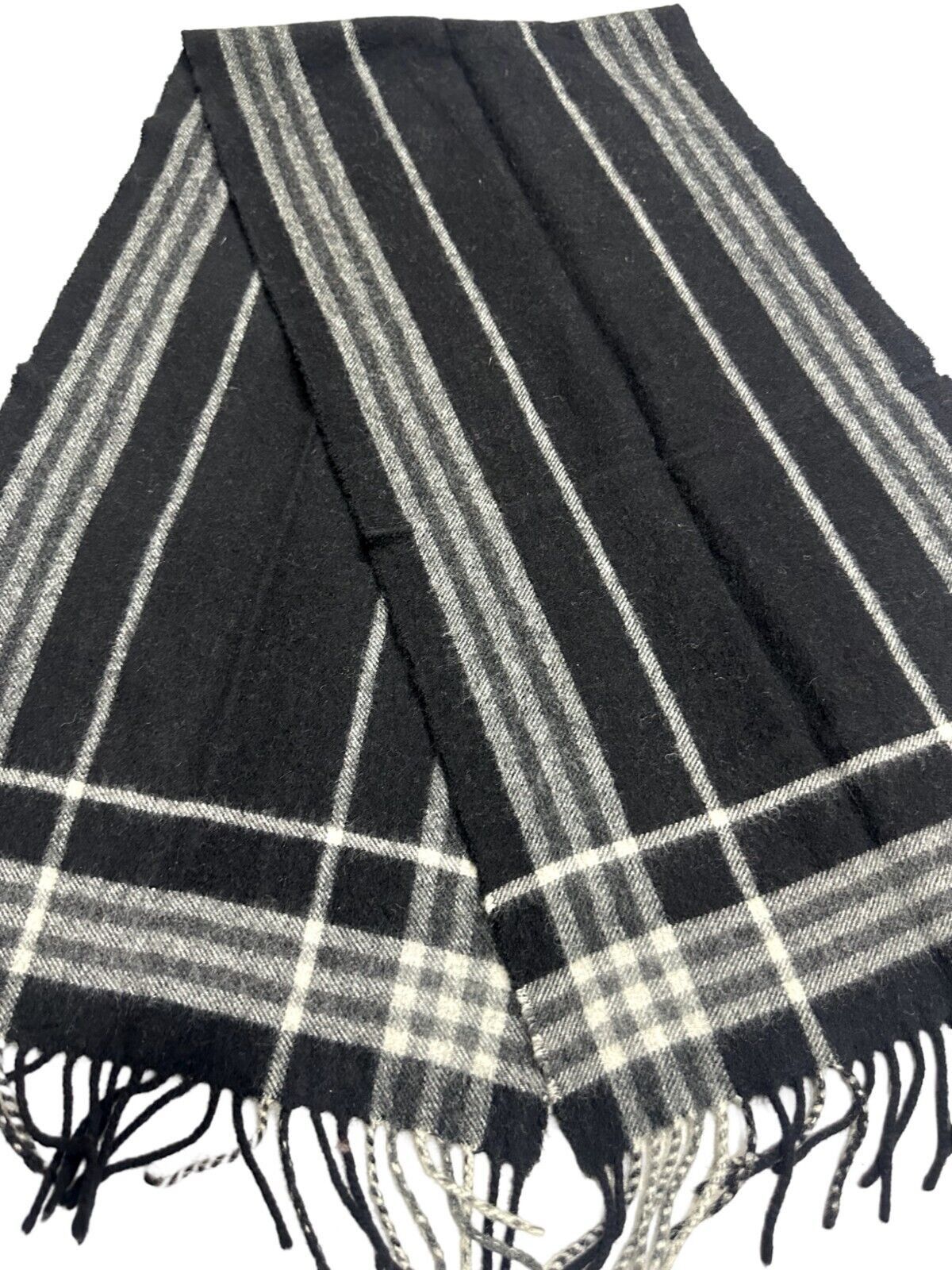 Burberry Burberry Vintage Unisex Scarf 50%Cashmere 50%Wool Size ONE SIZE - 2 Thumbnail