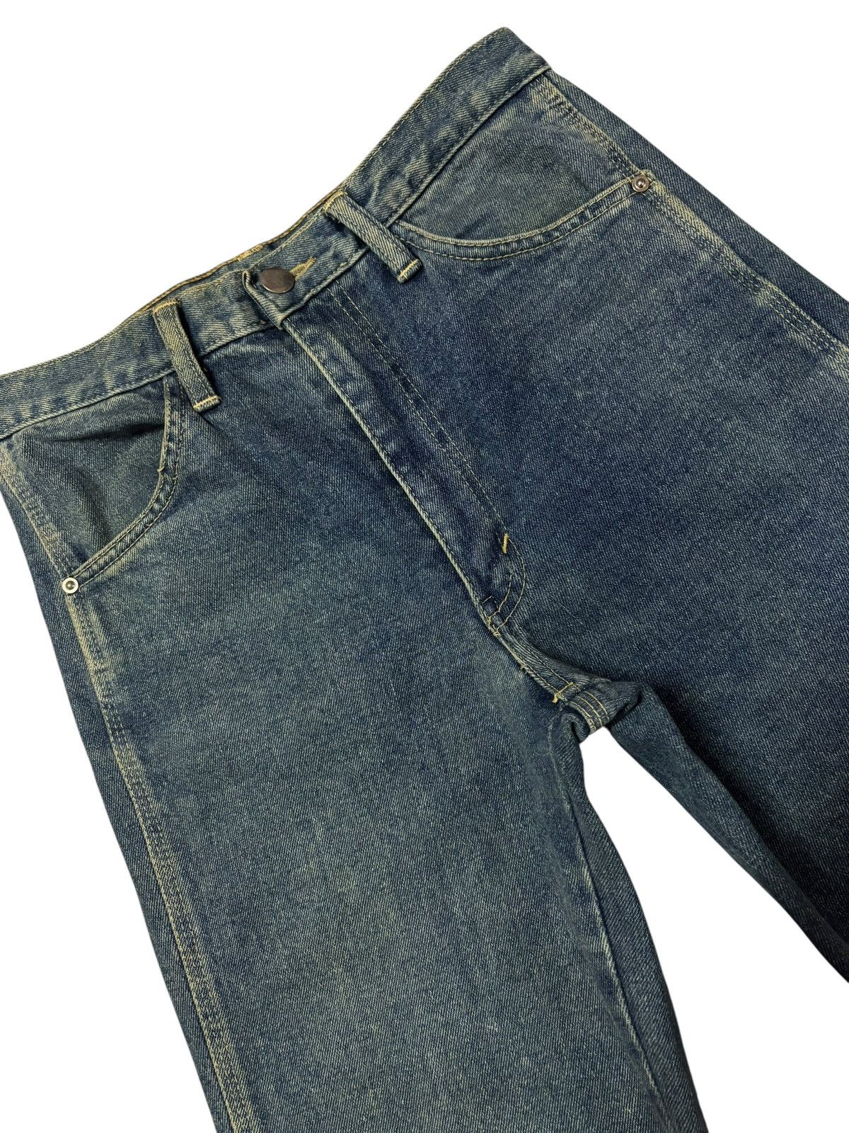 Japanese Brand Vtg Japanese Local Brand Distressed Jeans Size 29" - 5 Thumbnail