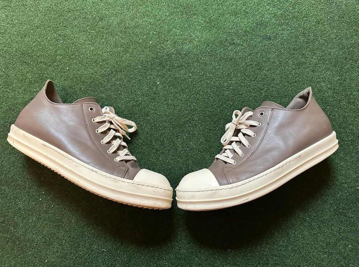 RICK OWENS Dust Ramones Low Leather Shoes sz