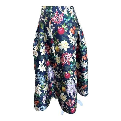 Sachin & Babi SACHIN & BABI Mia Fruit and Floral Print Cocktail Tea Length Size XS / US 0-2 / IT 36-38 - 5 Thumbnail