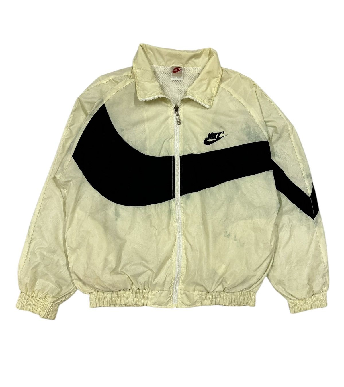 Nike × Vintage Vtg🔥90’s Nike Big Swoosh Windbreaker Jacket Size US L / EU 52-54 / 3 - 2 Thumbnail