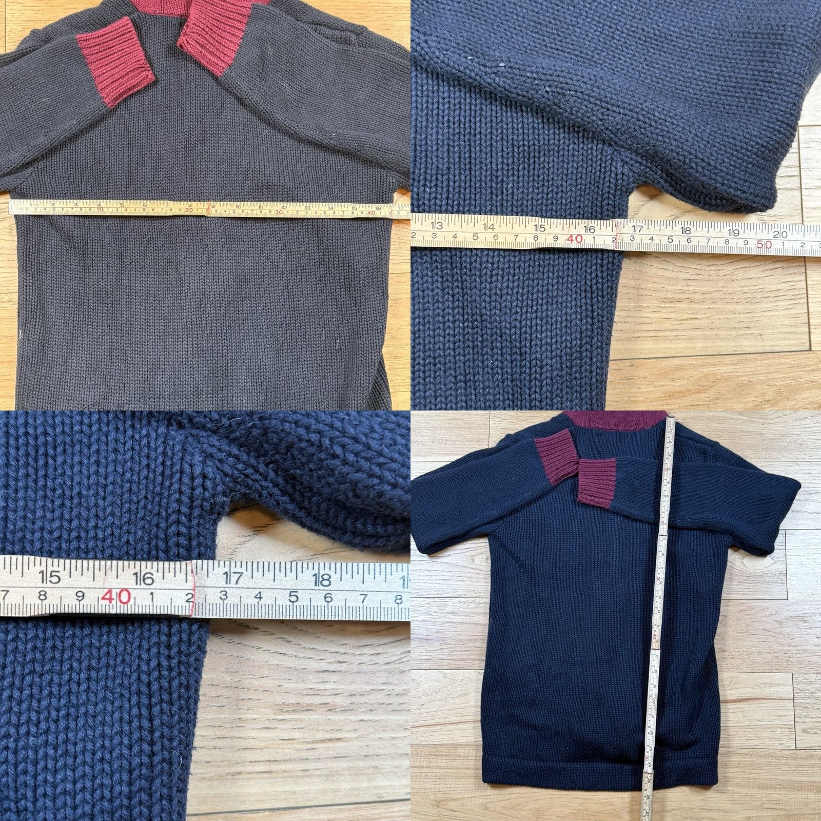 Ralph Lauren VINTAGE Ralph Lauren Cardigan Sweater Mens Large Shawl Collar Letterman #3 Red L Regular Men Mens Size US L / EU 52-54 / 3 - 8 Thumbnail
